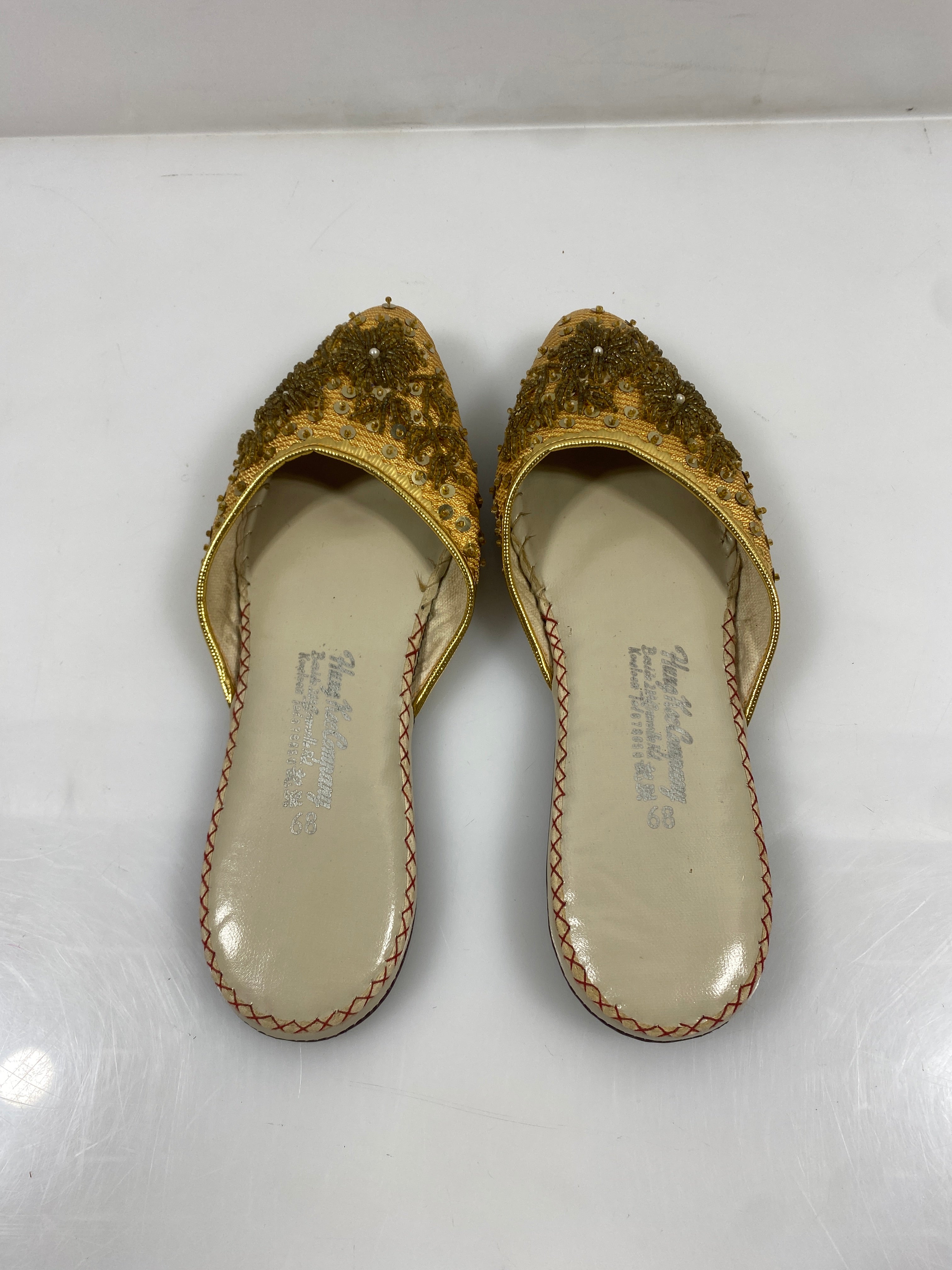 Vintage Hung Kee Company Beaded Shoes