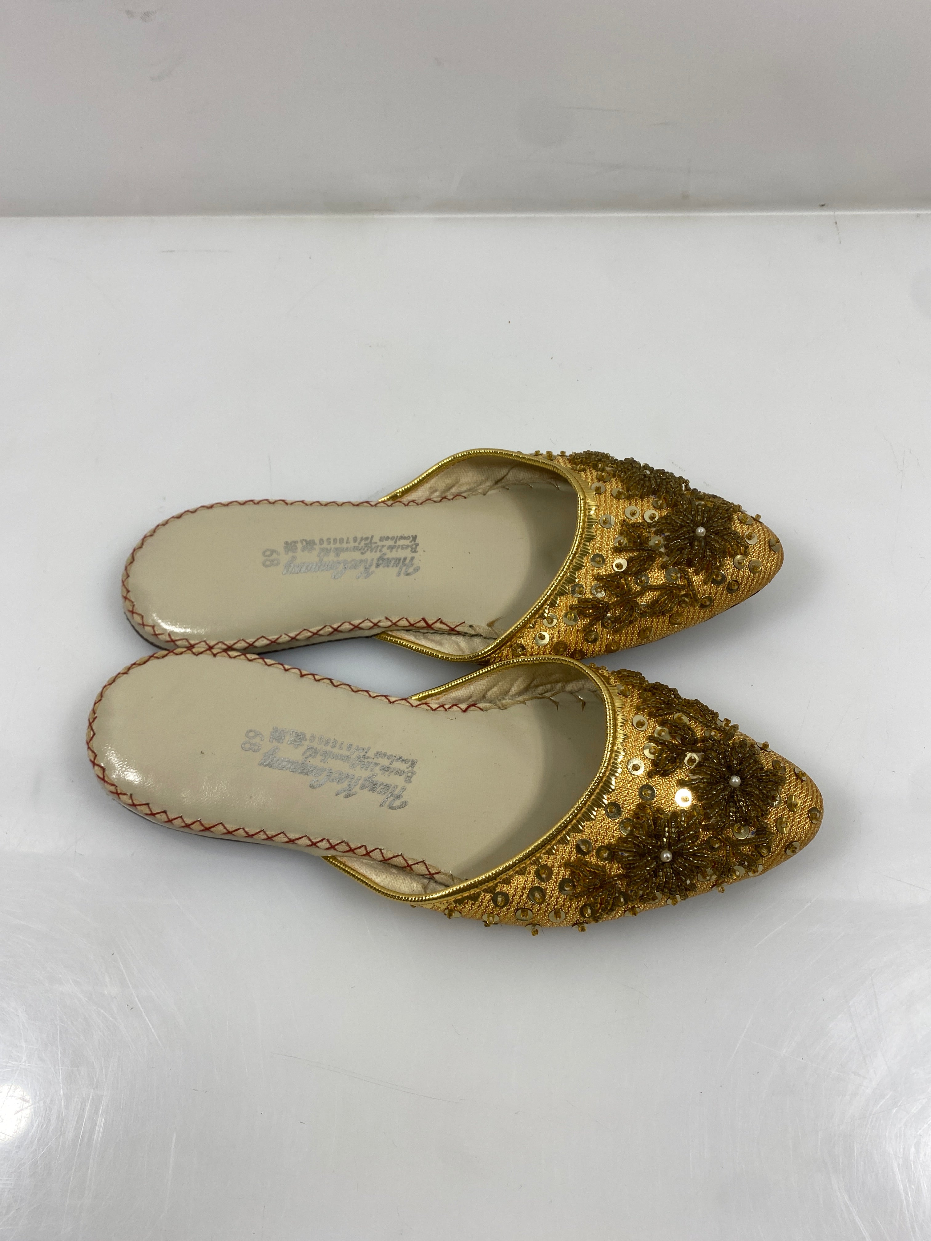Vintage Hung Kee Company Beaded Shoes