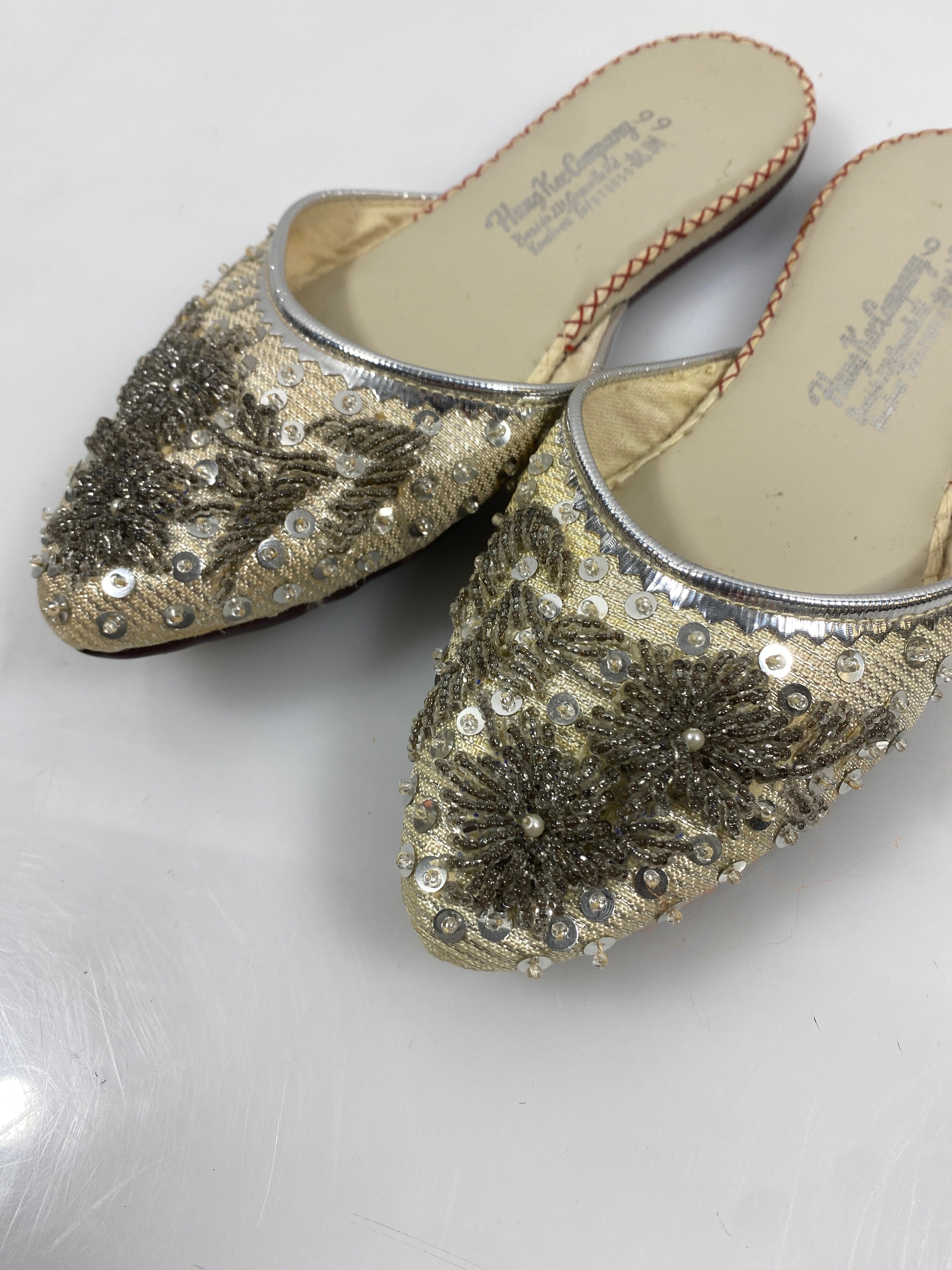 Vintage Hung Kee Company Beaded Shoes