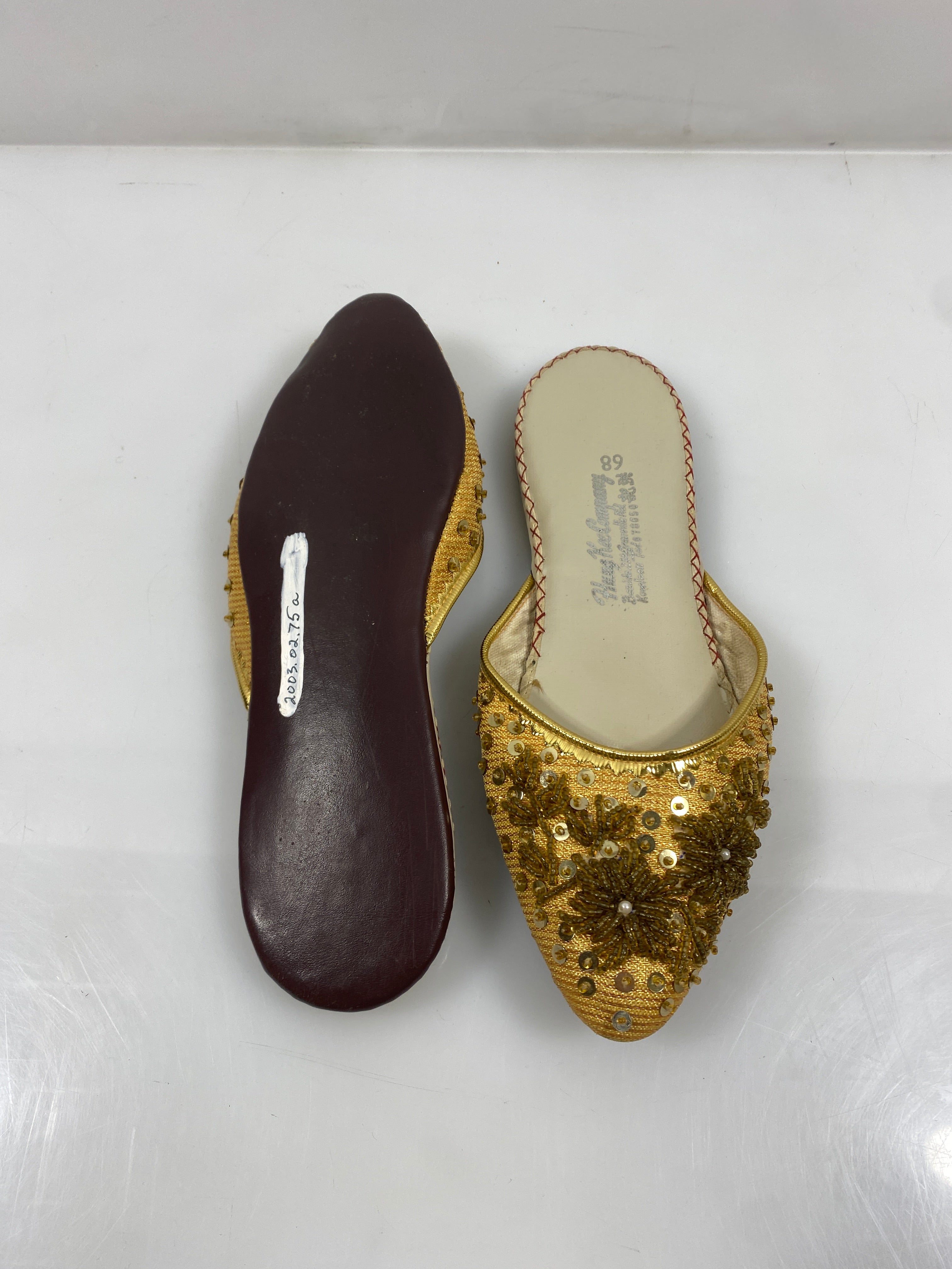 Vintage Hung Kee Company Beaded Shoes