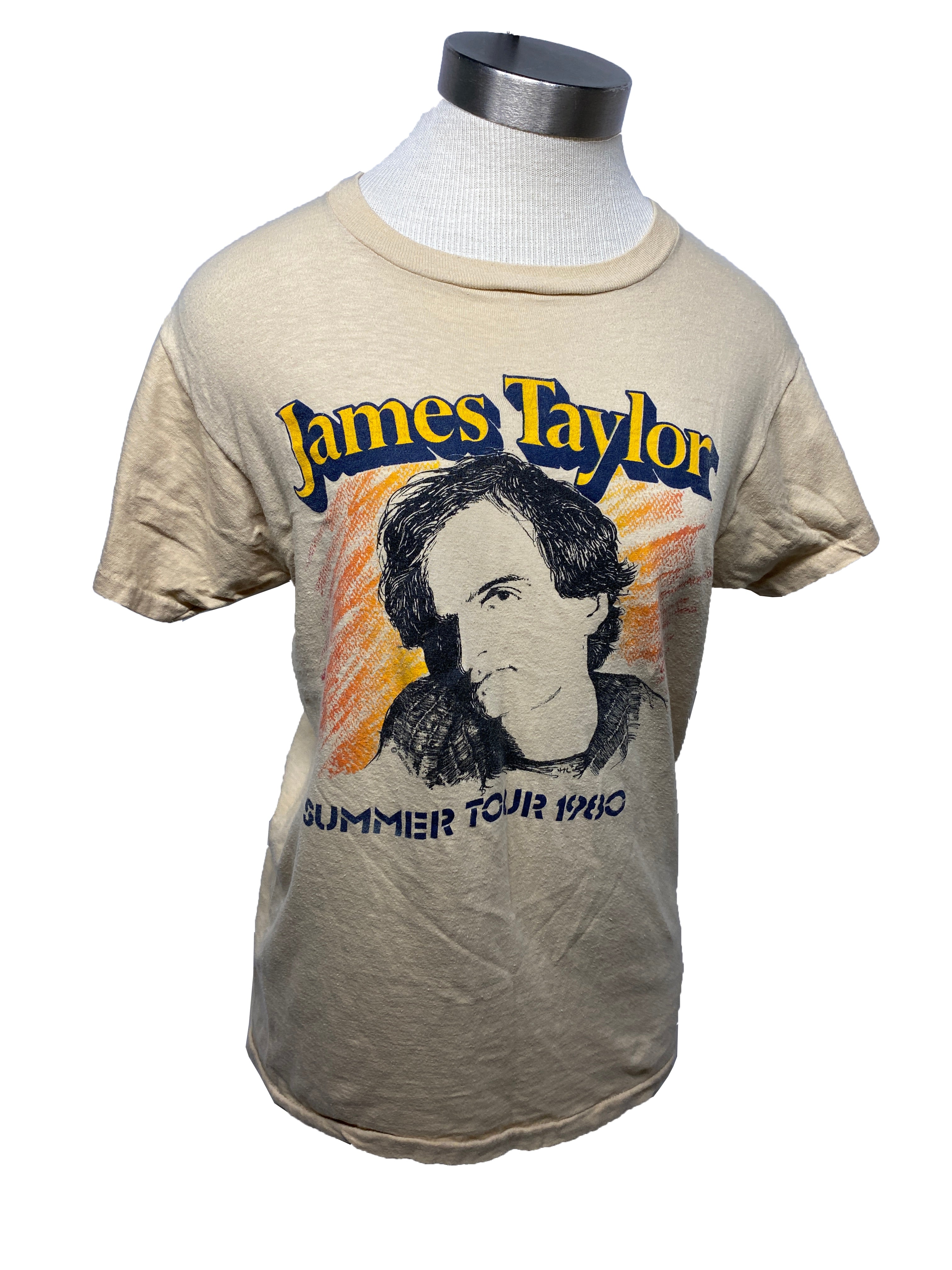 Vintage James Taylor 1980 Summer Tour Concert T-Shirt Women's Size L