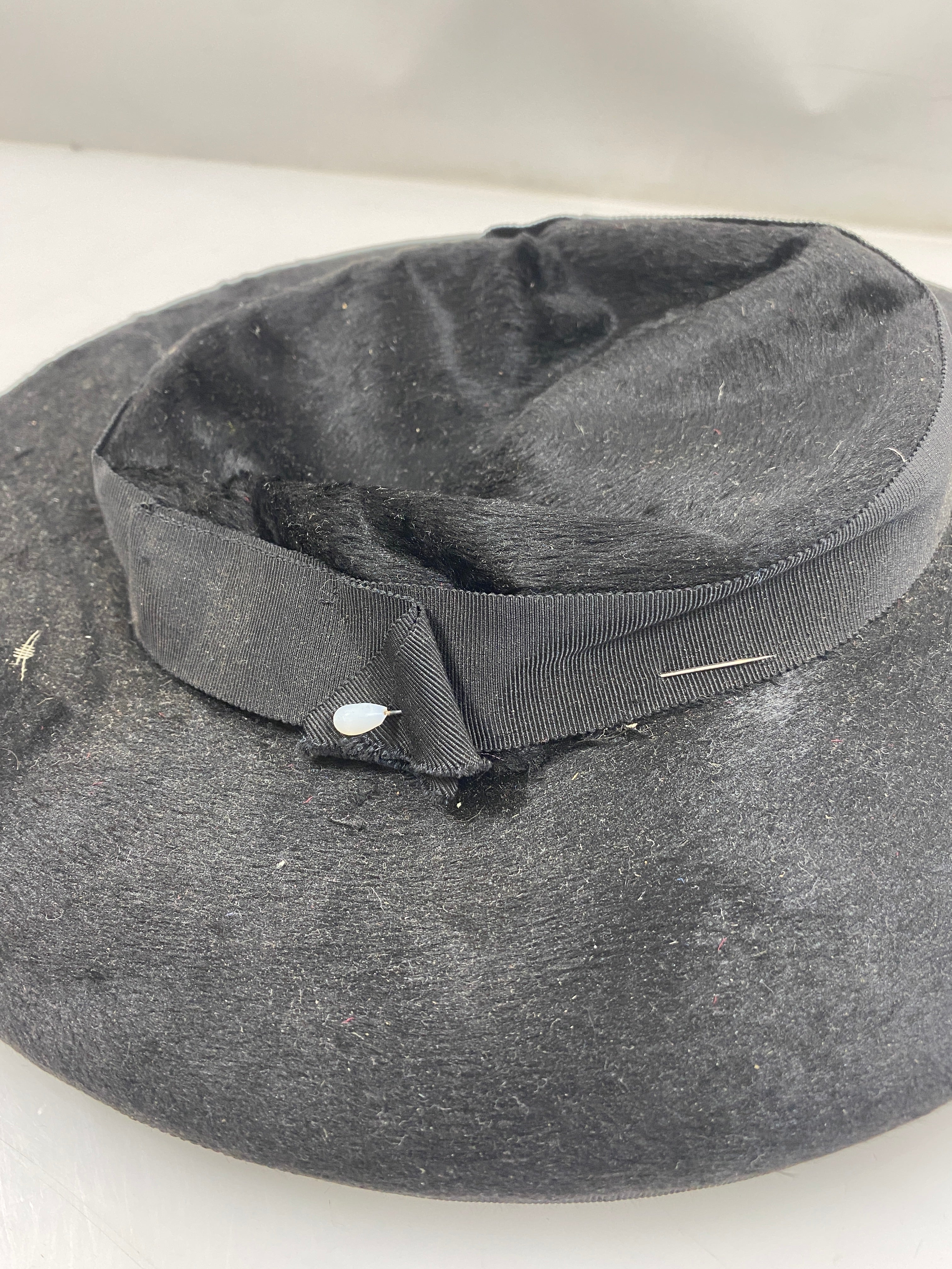 Vintage Knox New York Black Black Fur Hat