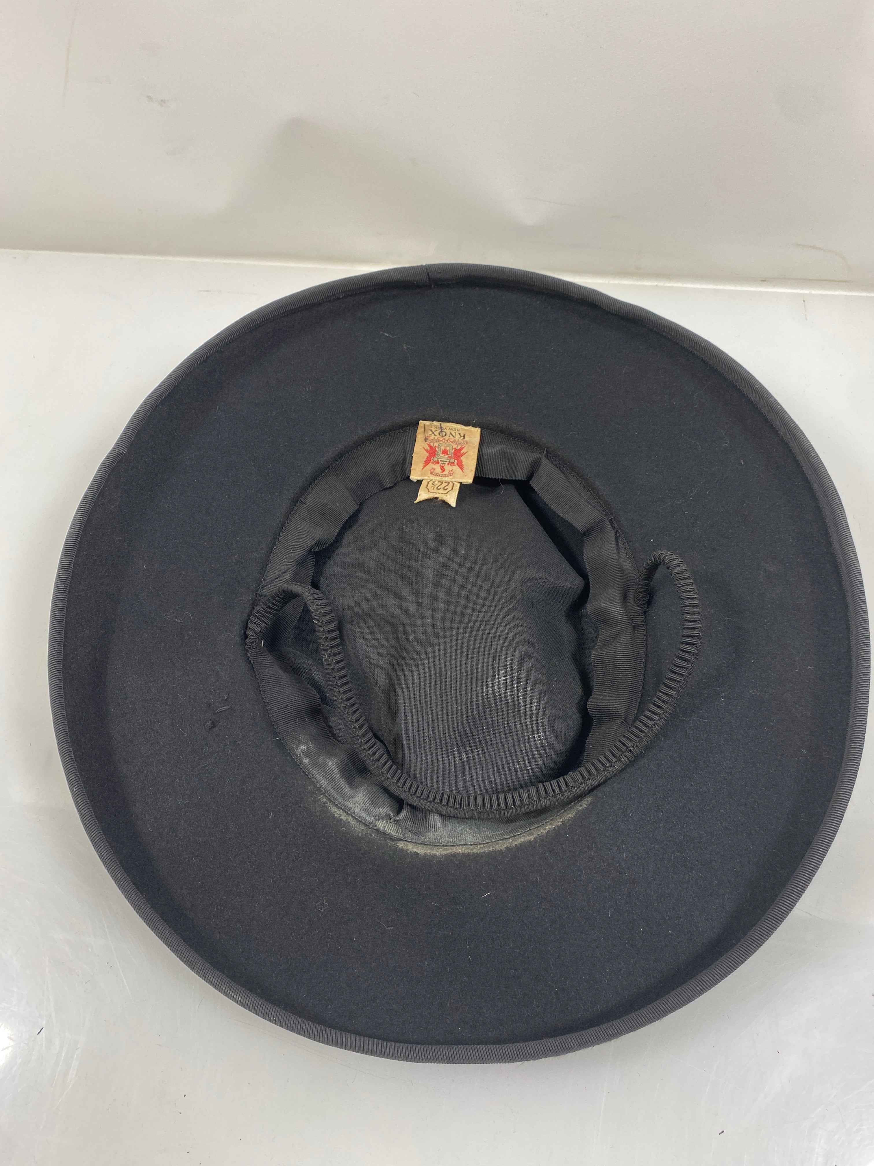 Vintage Knox New York Black Black Fur Hat