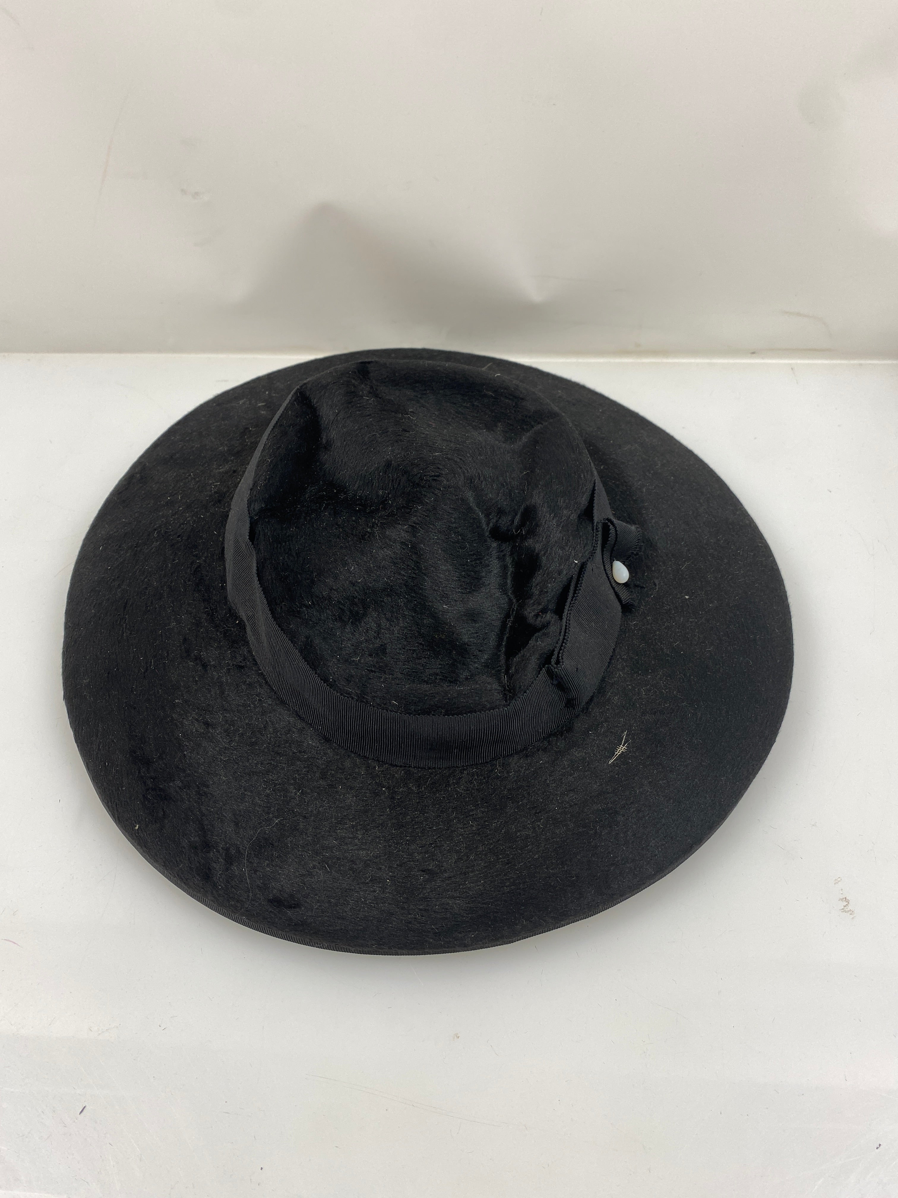 Vintage Knox New York Black Black Fur Hat