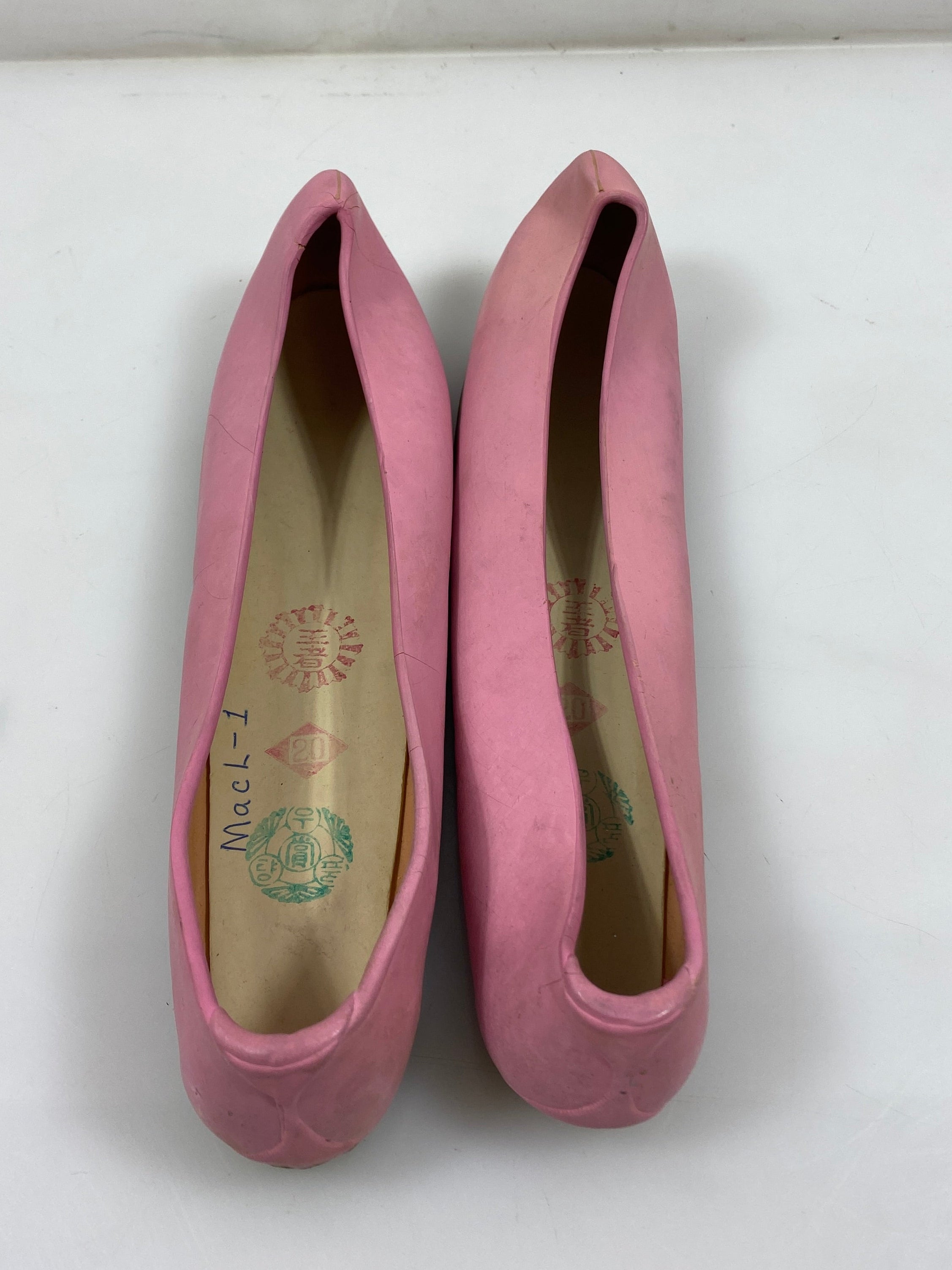 Vintage Korean Pink Rubber Shoes