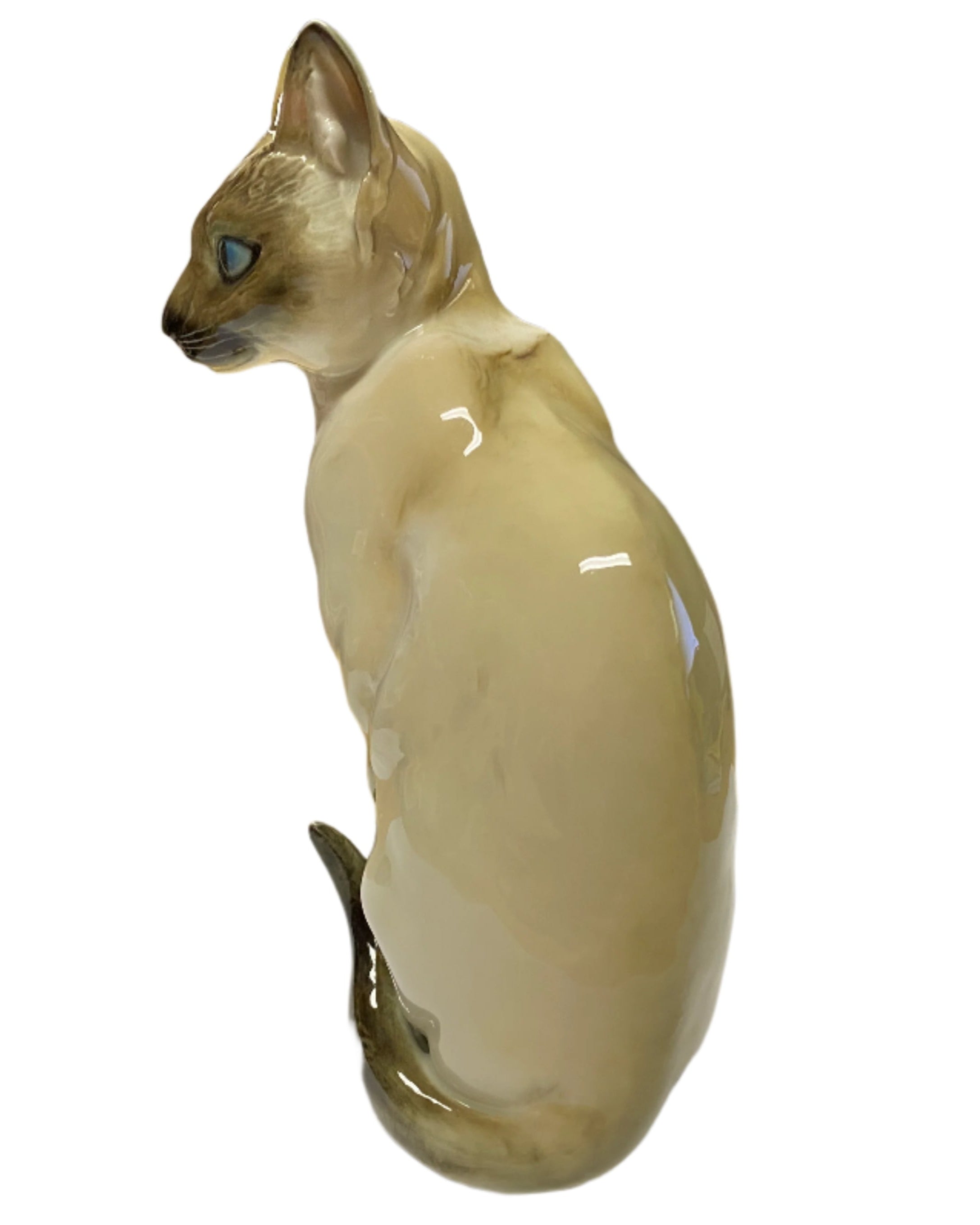 Vintage Lorenz Hutschenreuther Kunstabteilun Ceramic Cat Figurine #2