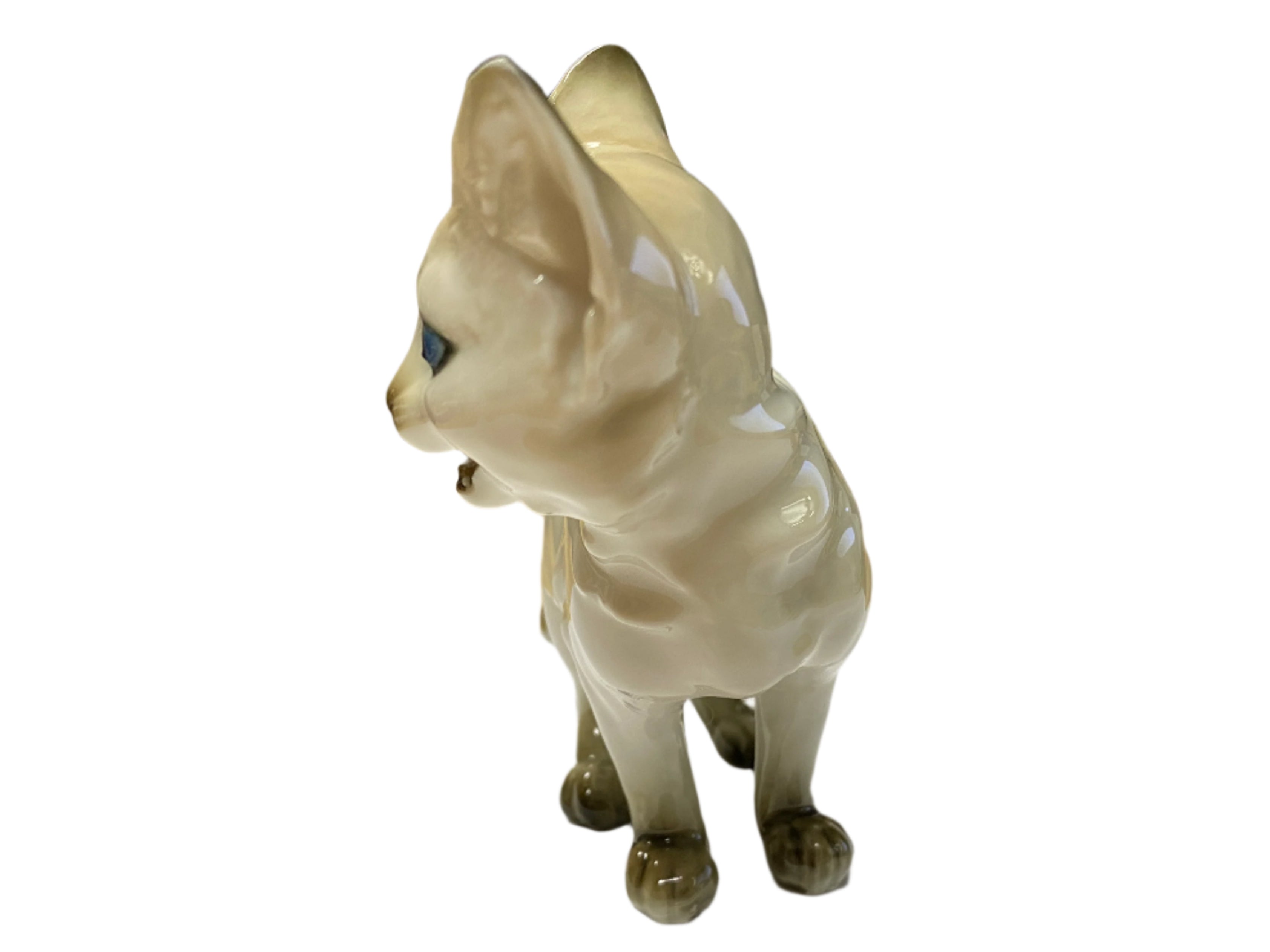 Vintage Lorenz Hutschenreuther Kunstabteilun Ceramic Cat Figurine