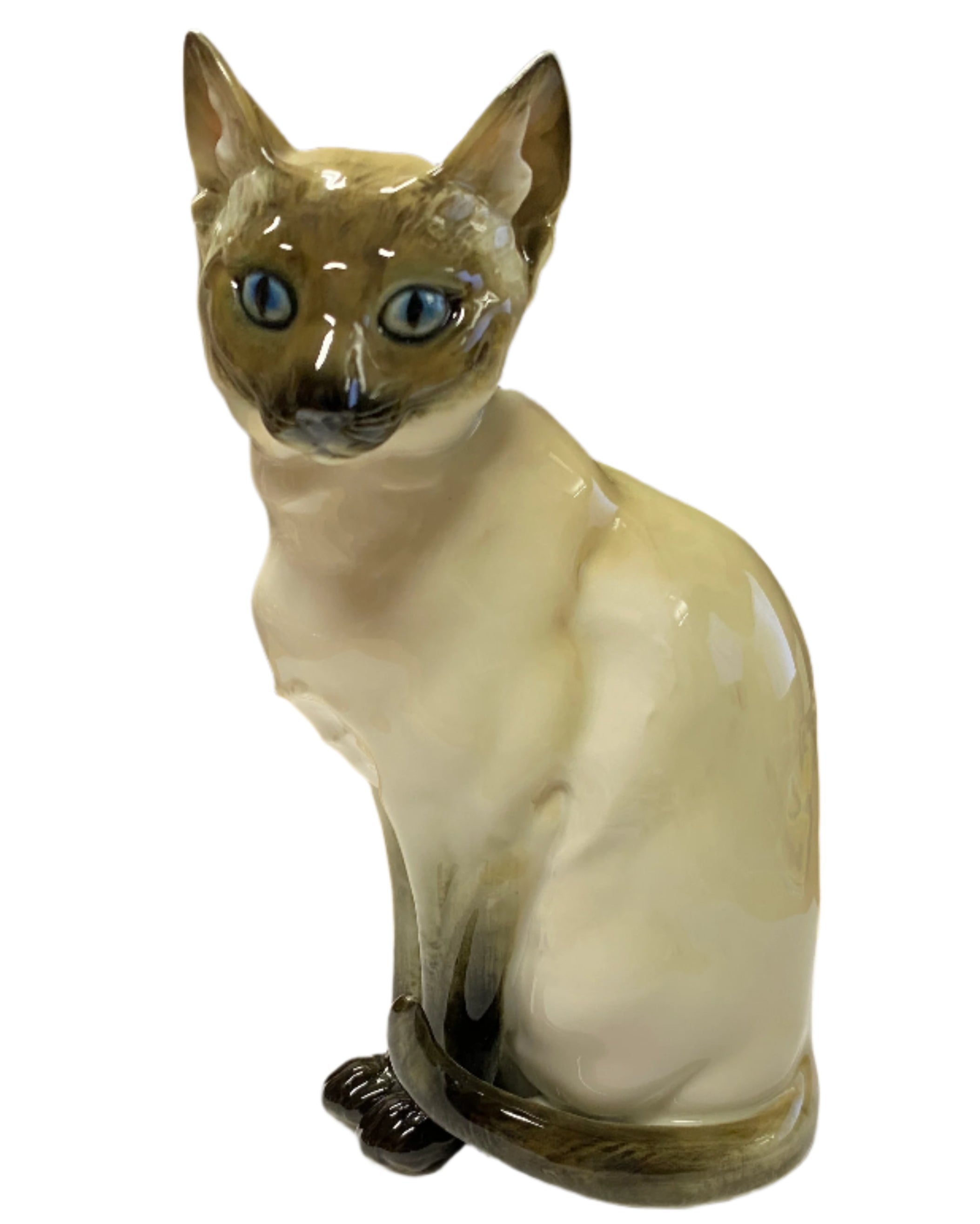 Vintage Lorenz Hutschenreuther Kunstabteilun Ceramic Cat Figurine #2