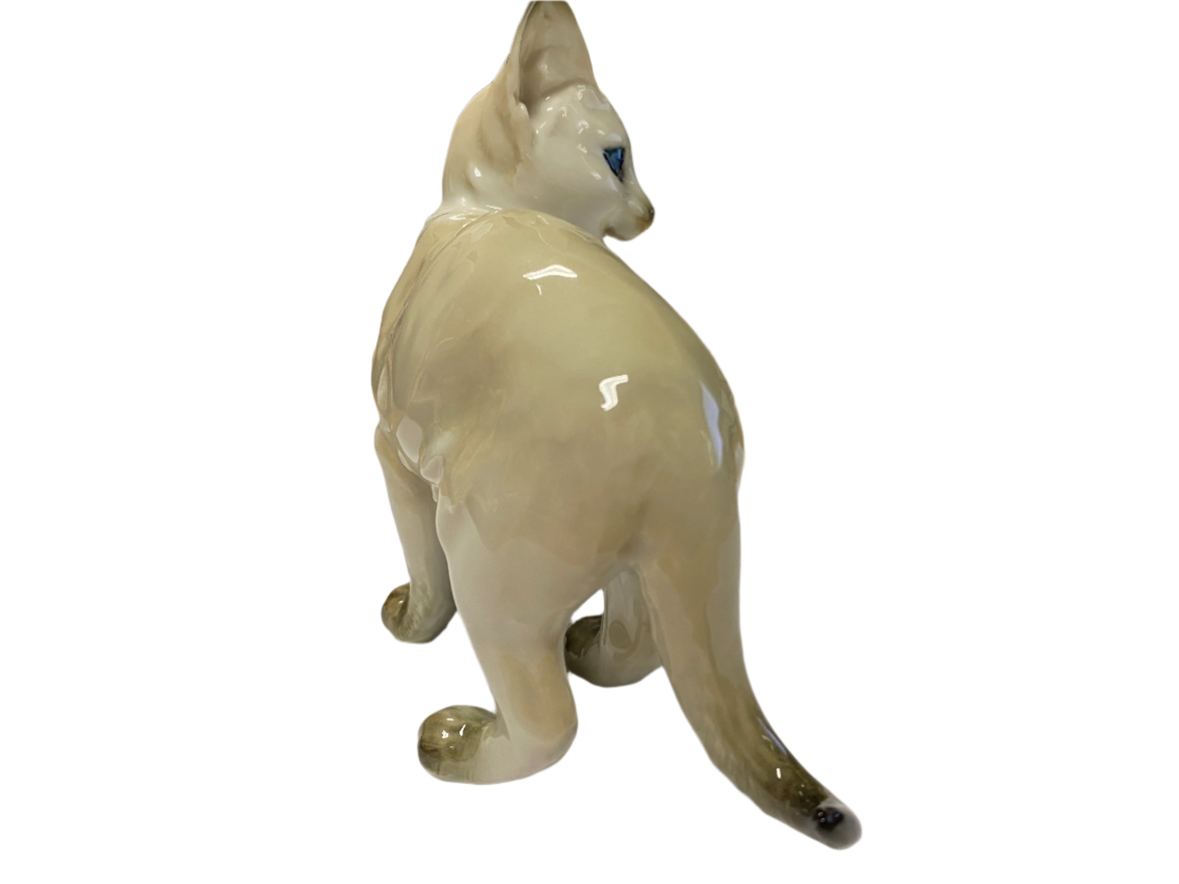 Vintage Lorenz Hutschenreuther Kunstabteilun Ceramic Cat Figurine