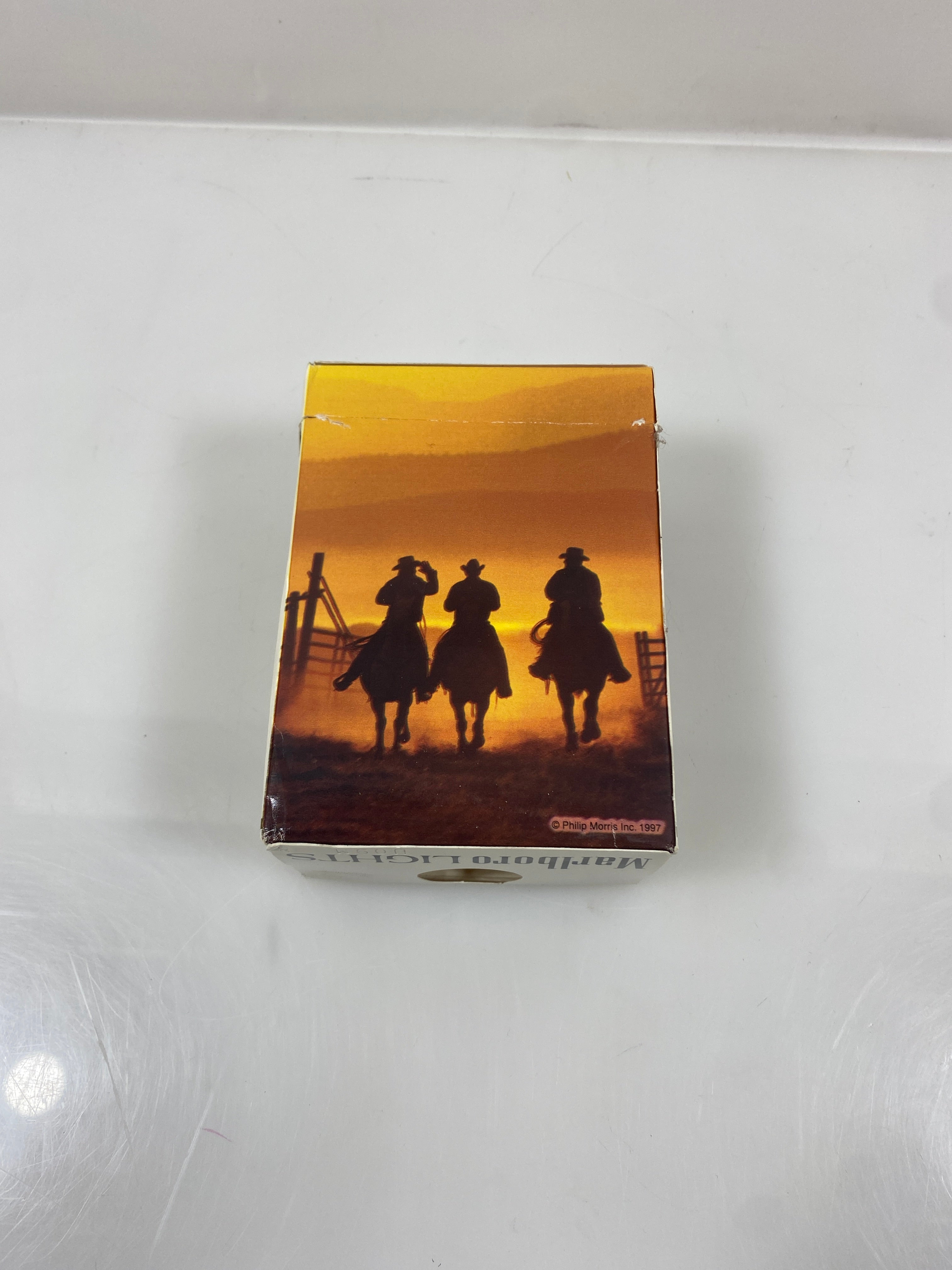 Vintage Marlboro Lights 5 pack Cigarette Flip Top Empty Box