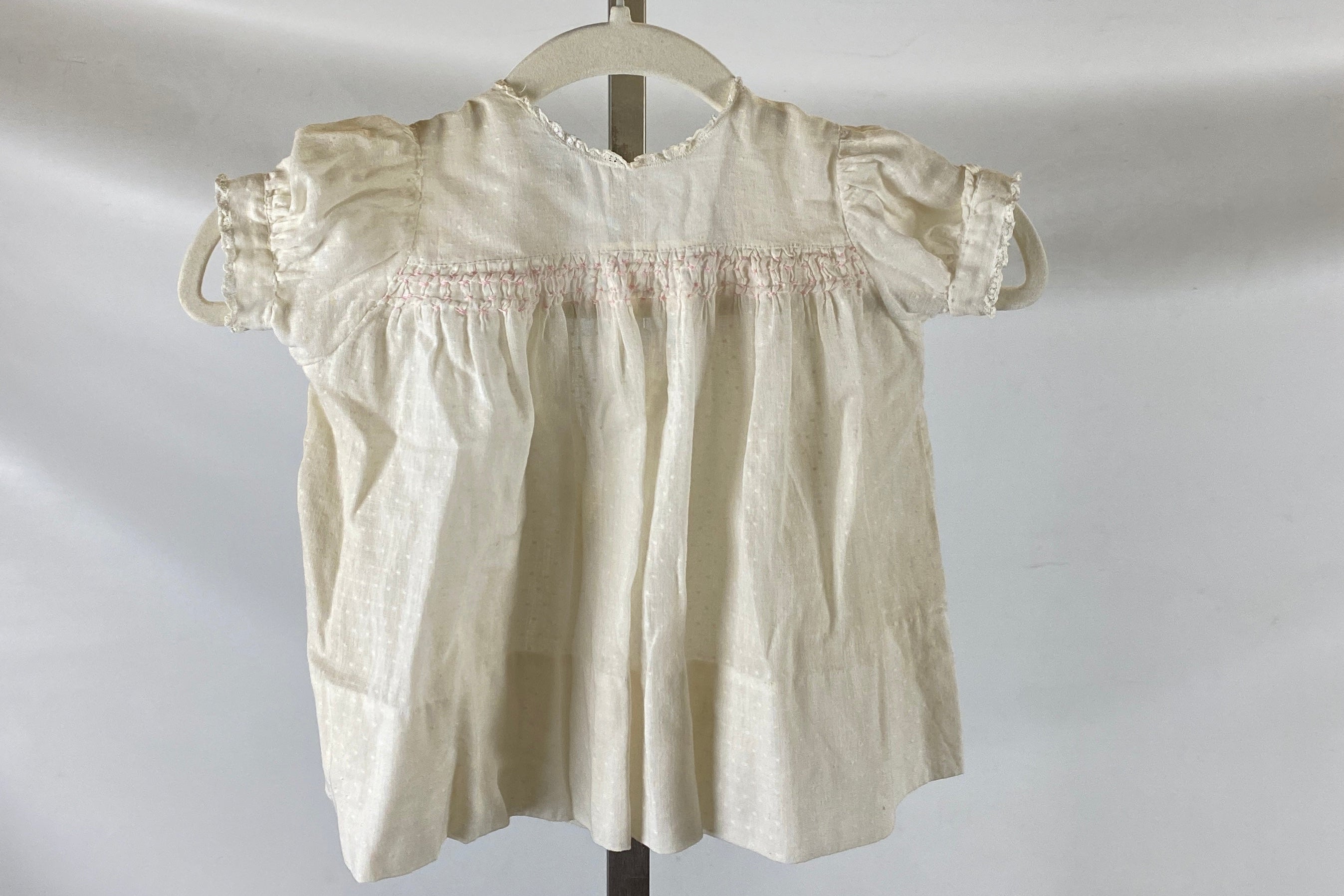 Vintage Mid-Century White Baby Dress