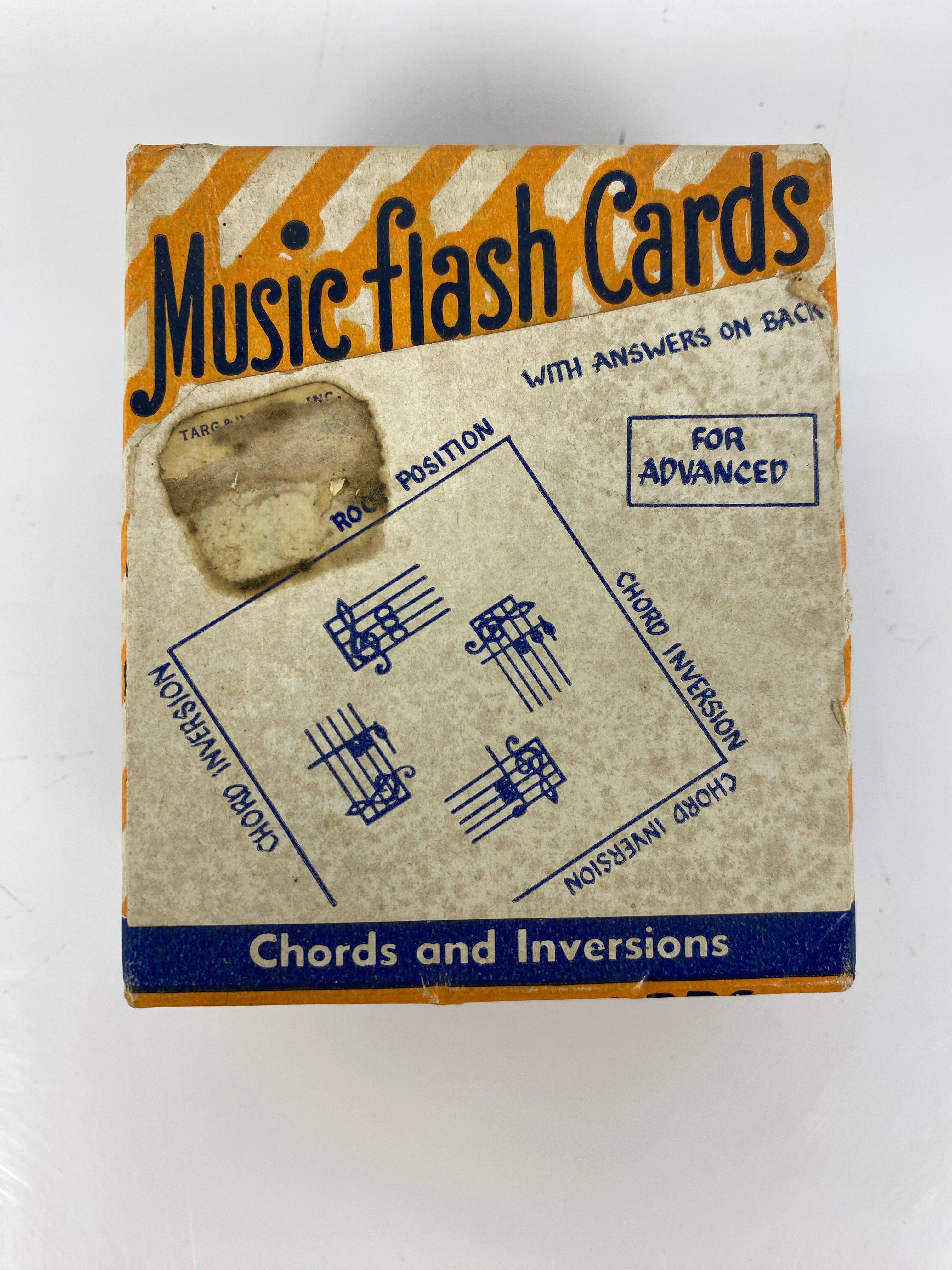 Vintage Music Flash Card Game 1954