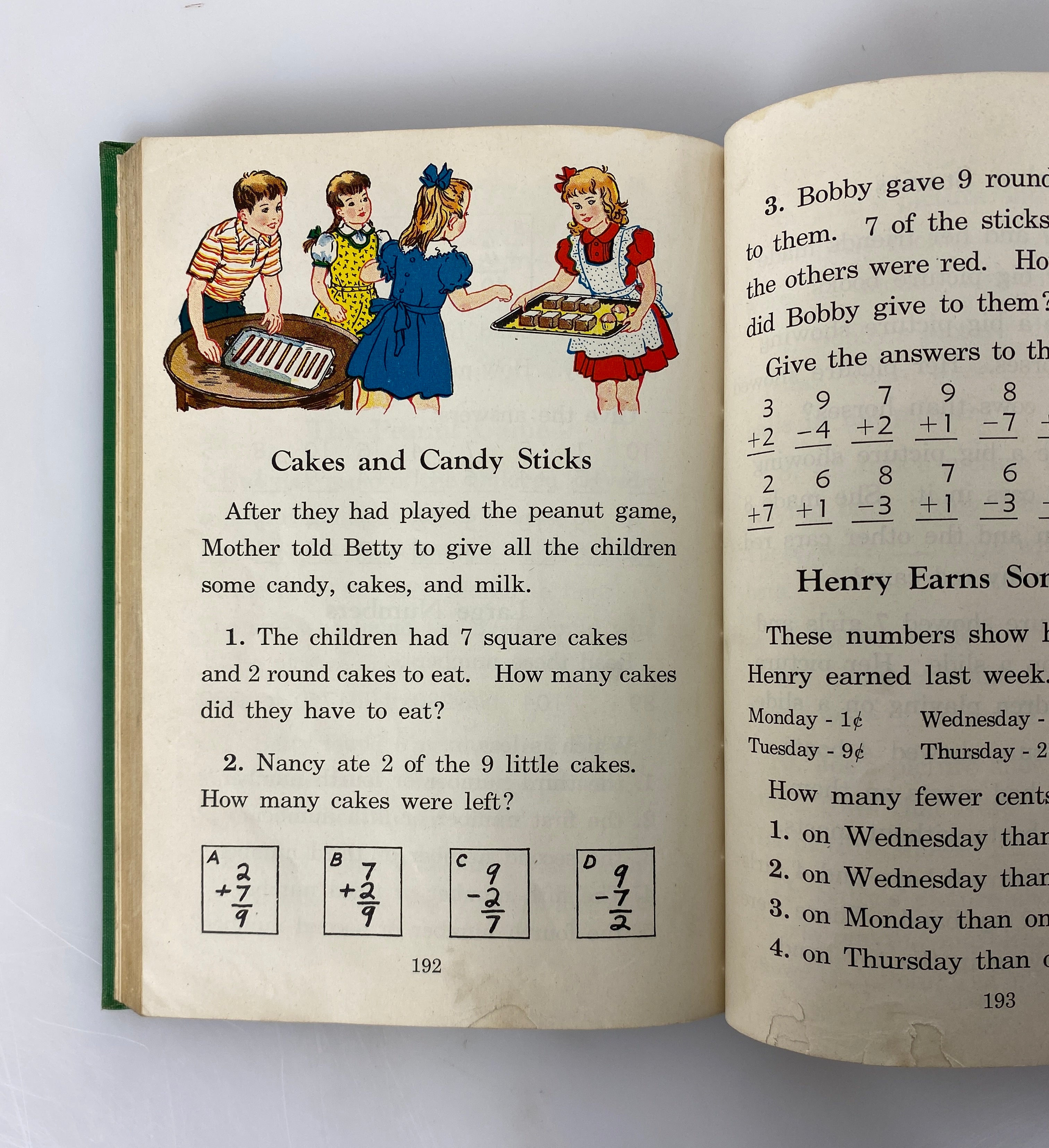 Vintage Number Stories Book 2 Scott Foresman & Company 1942 HC