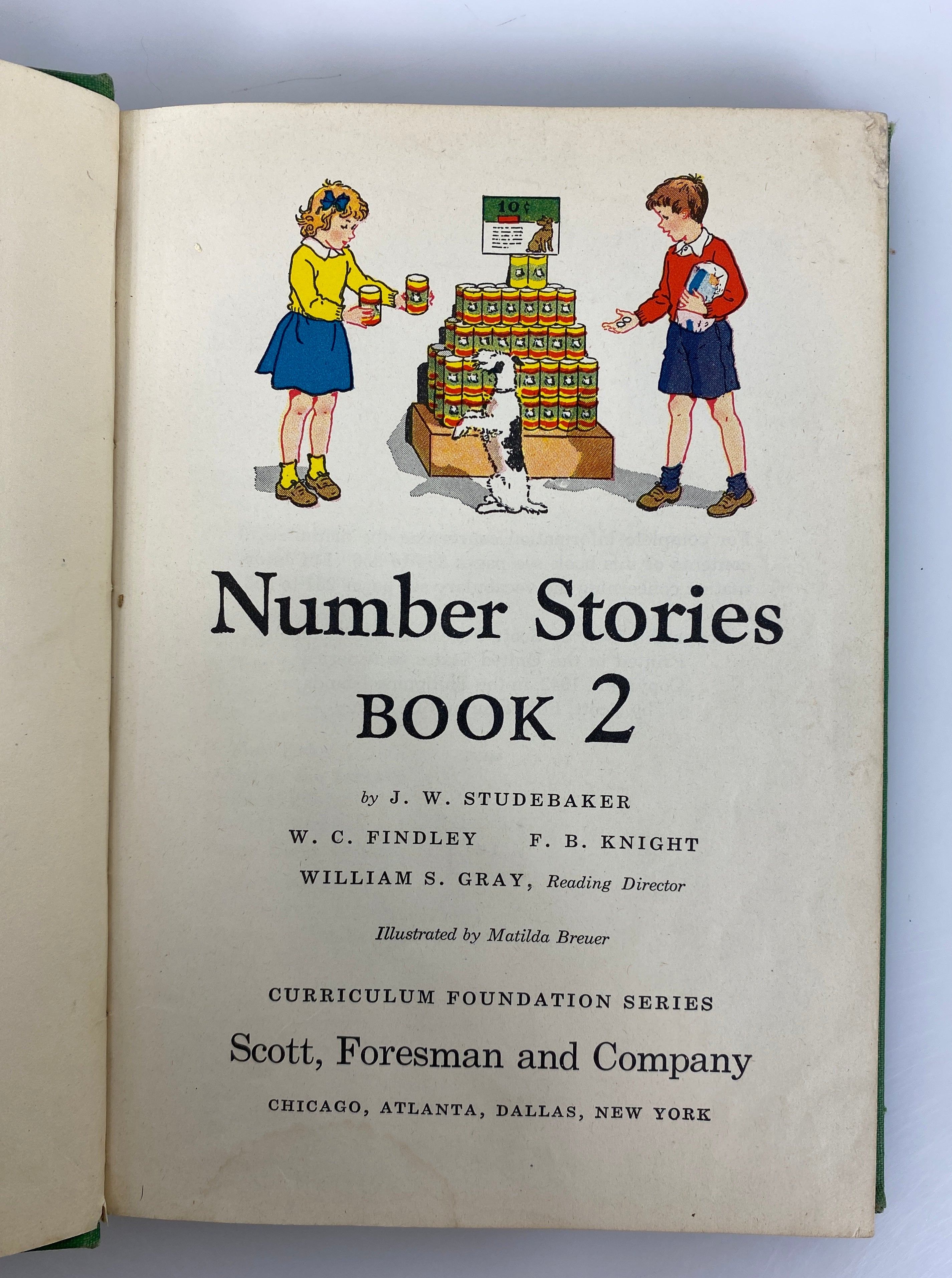 Vintage Number Stories Book 2 Scott Foresman & Company 1942 HC