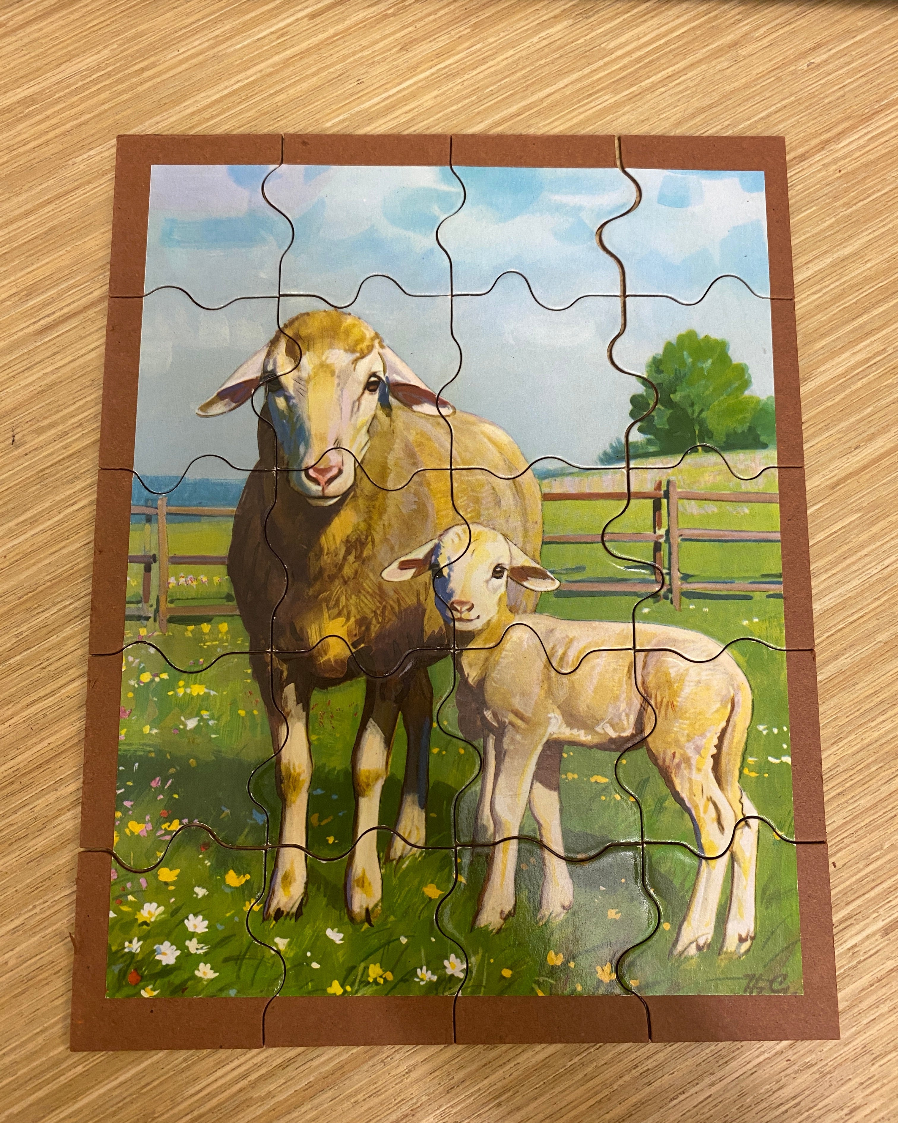 Vintage Philograph Publicators Farmers Friends Jigsaw Puzzle Sheep