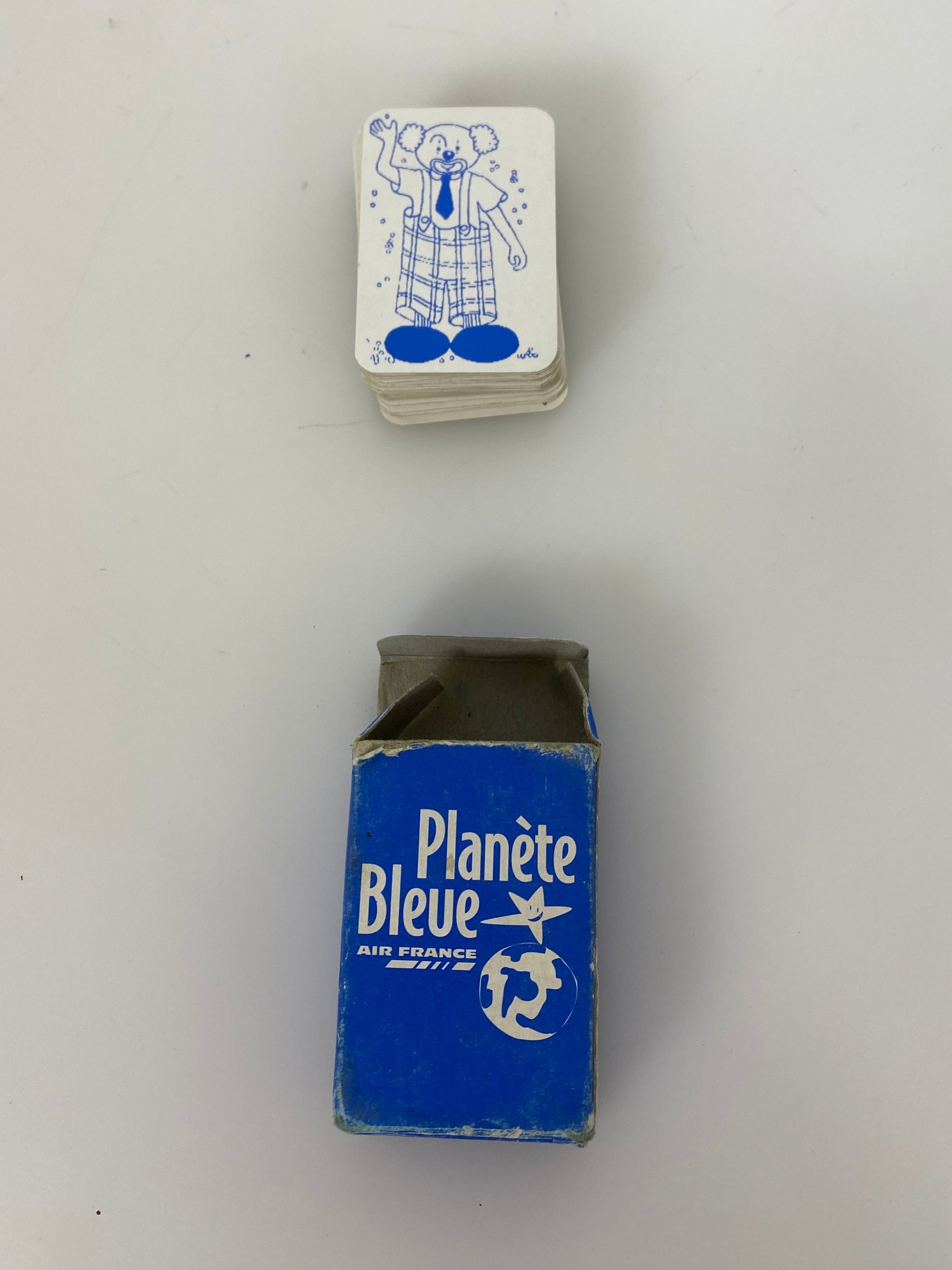 Vintage "Plane'te Bleue" Air France Mini Playing Cards