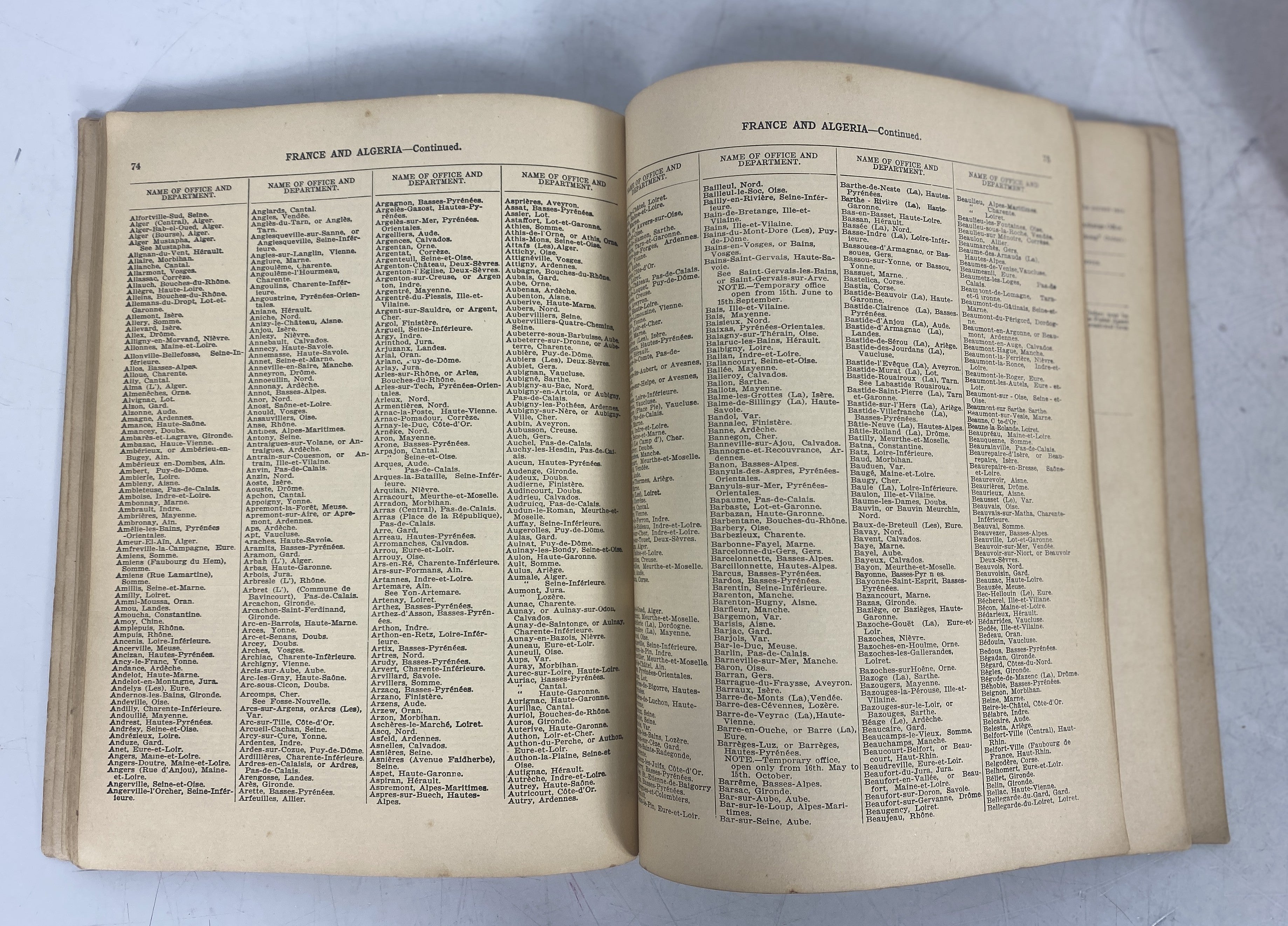 Vintage Post Office Book Money Order Offices in Foreign Countries 1902