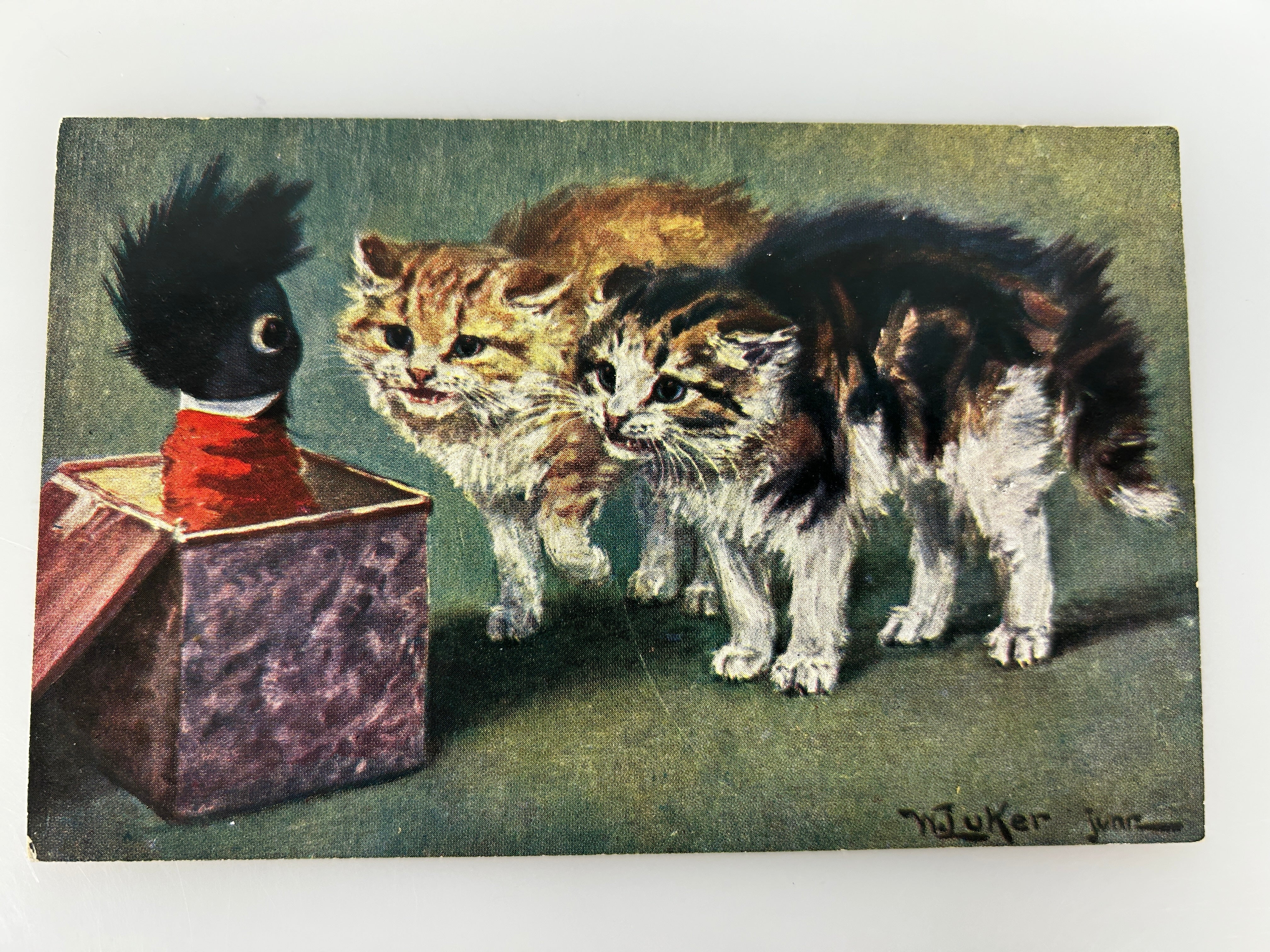 Vintage Postcard "Juker juar" Alfred Arthur Brunel de Neuville 1900s