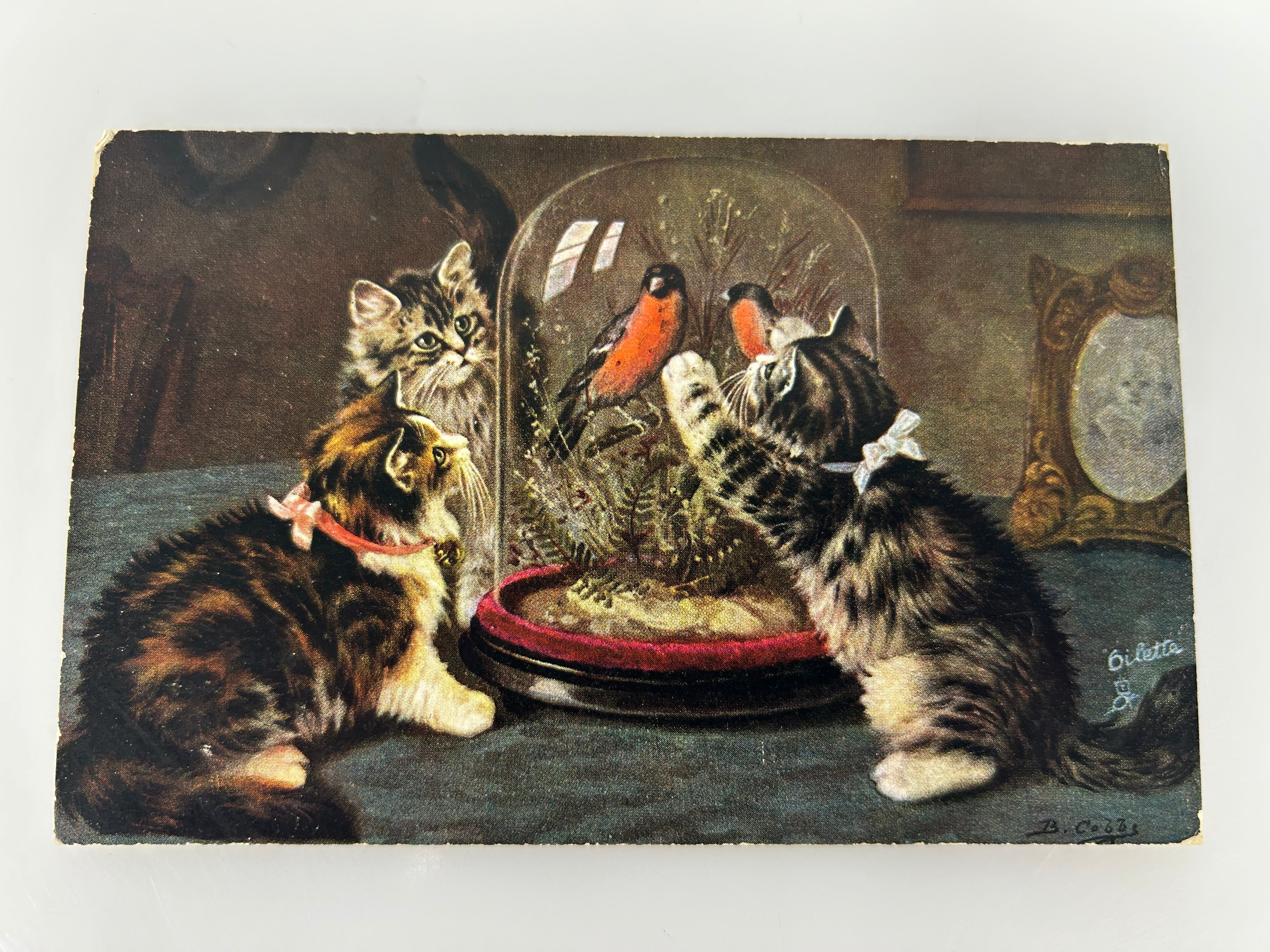 Vintage Postcard "Why Don't You Sing" B. Cobbe 1905 Oilette 9099