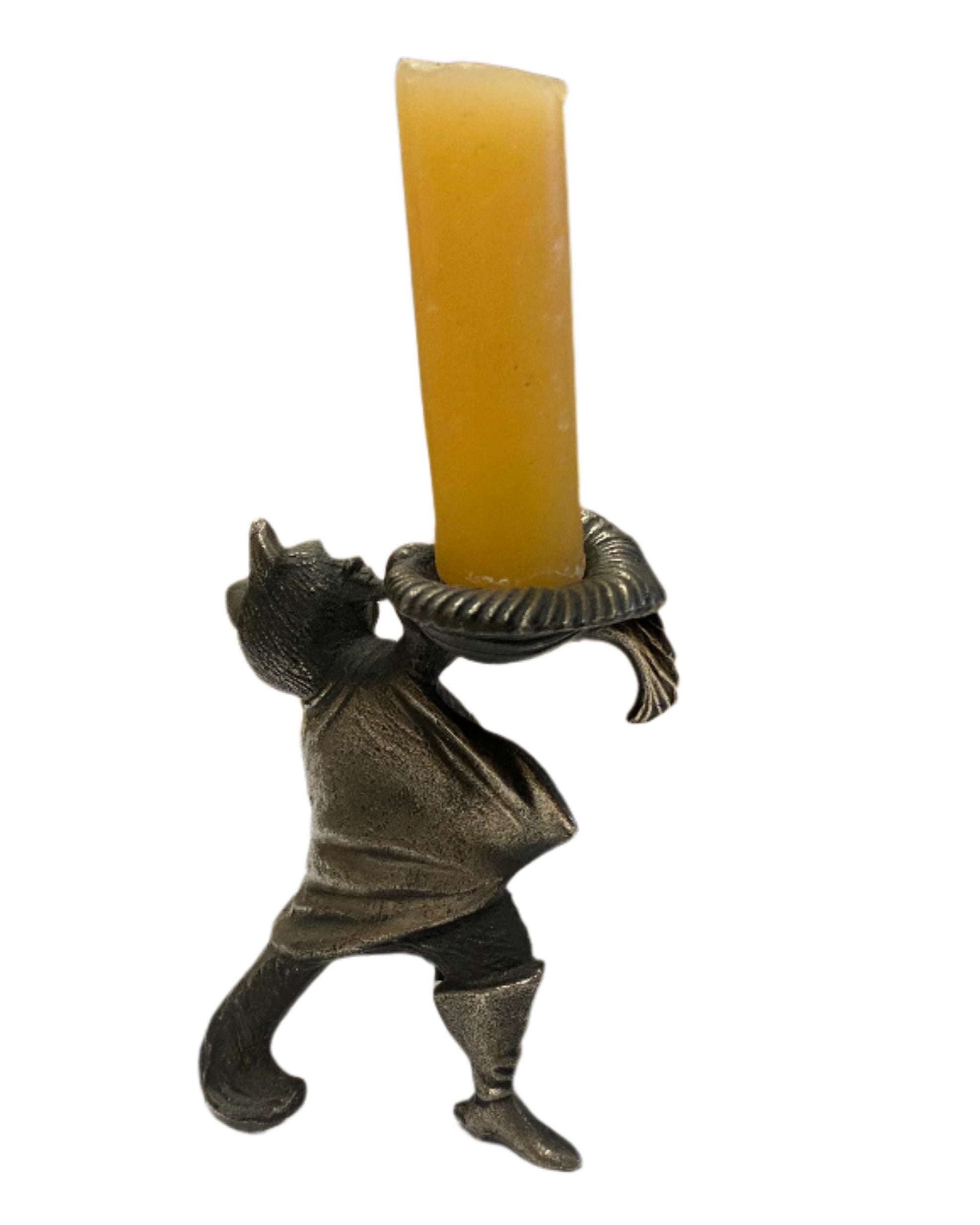 Vintage Puss in Boots Candle Holder