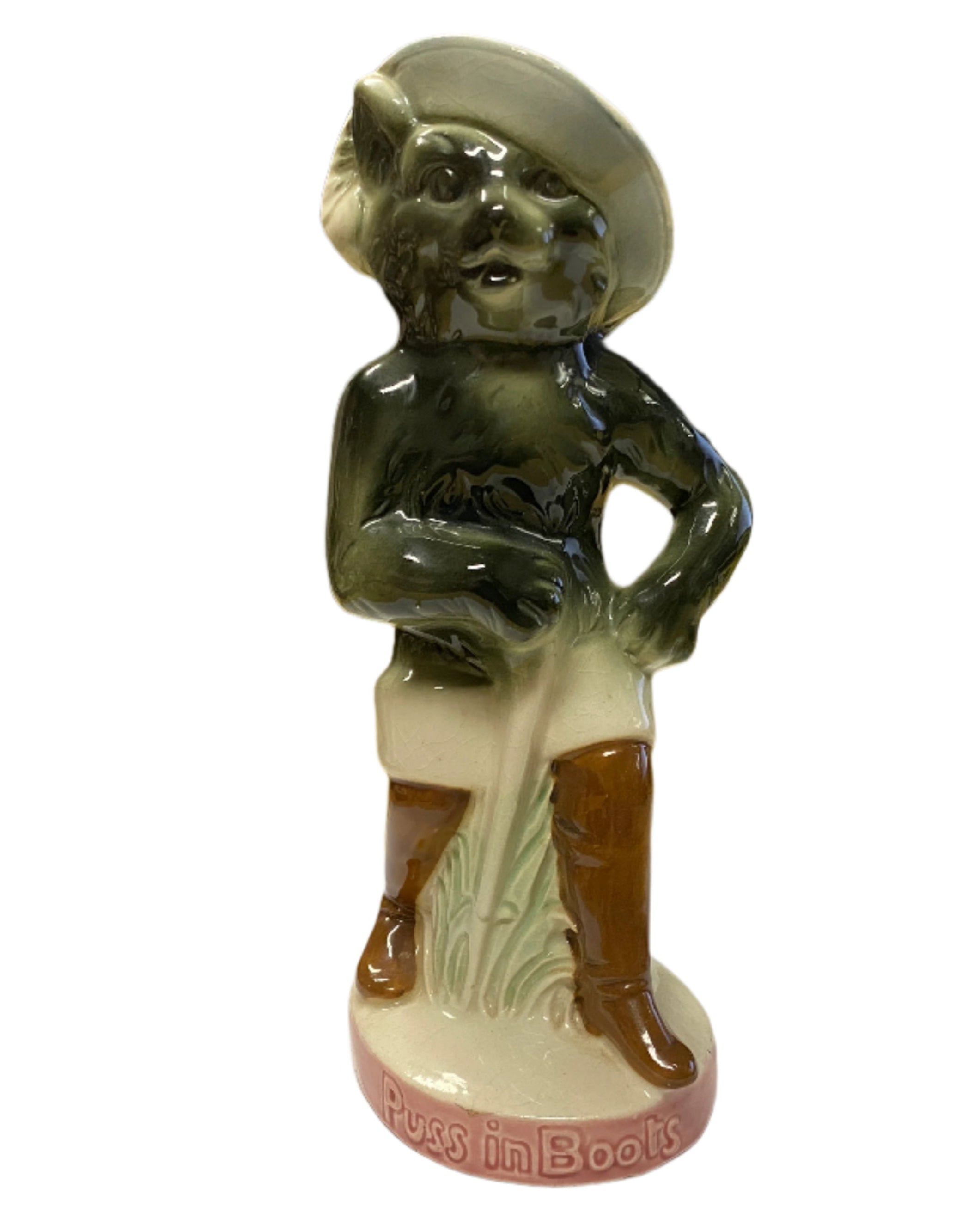Vintage Puss in Boots Ceramic Figurine