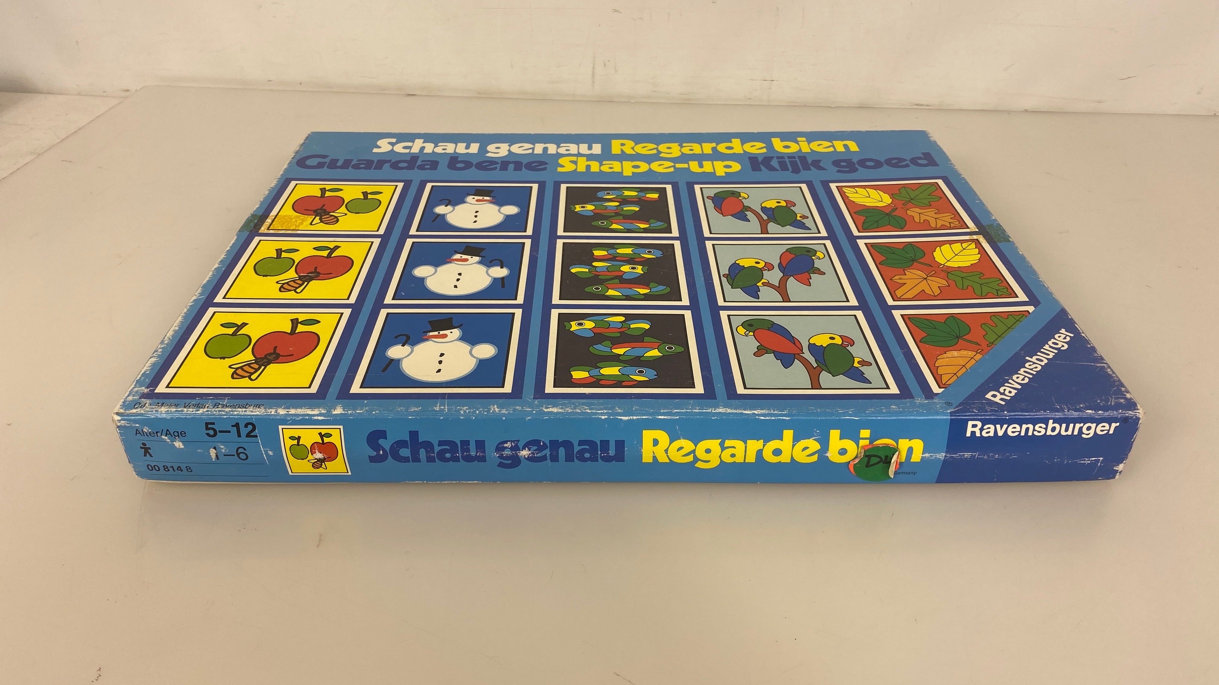 Vintage Ravensburger German Shape Up Matching Game