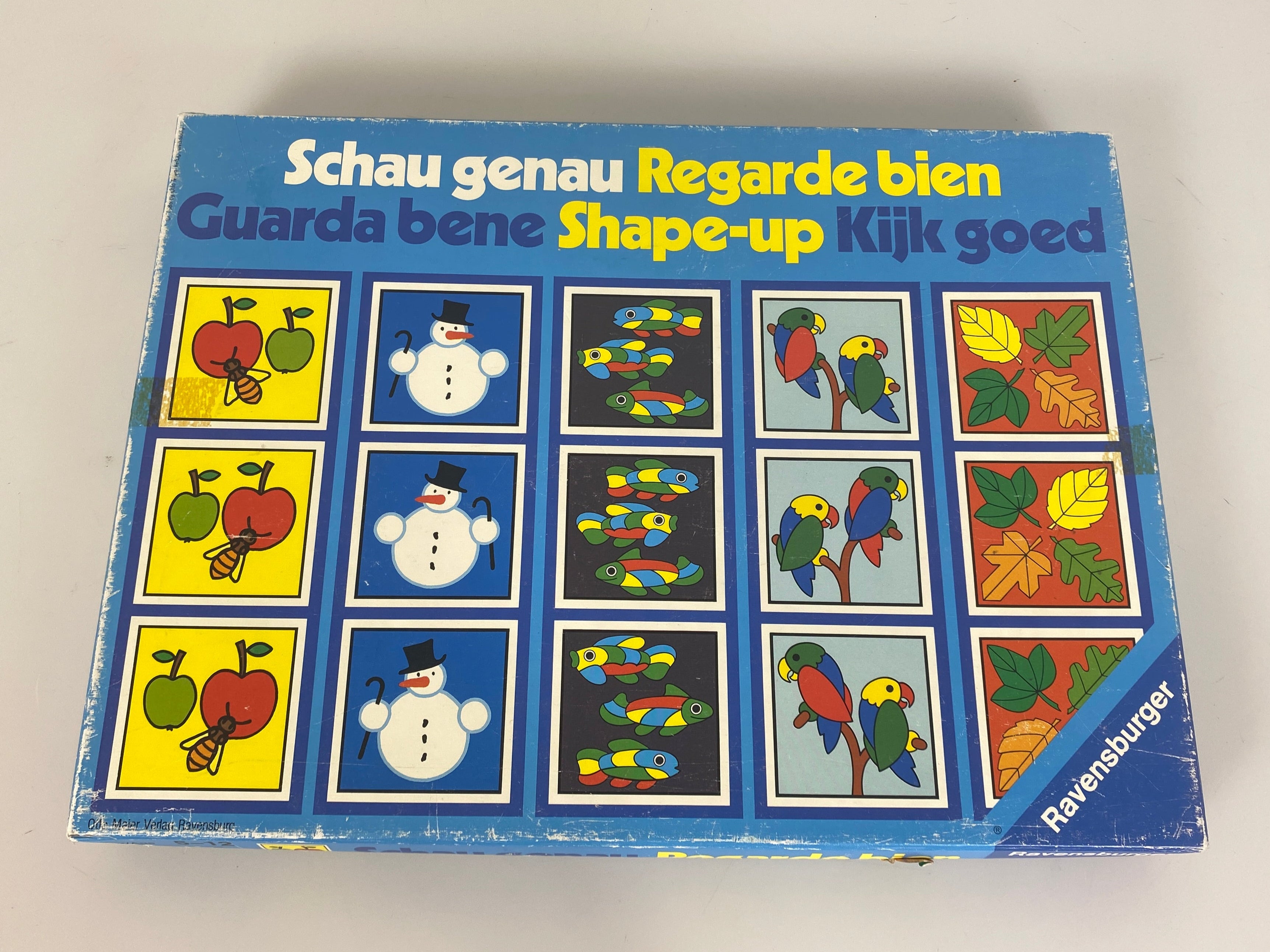 Vintage Ravensburger German Shape Up Matching Game
