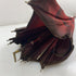 Vintage Red and Black Parasol with Detachable Handle and Cover