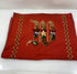 Vintage Red Embroidery Piece Dog Head and M