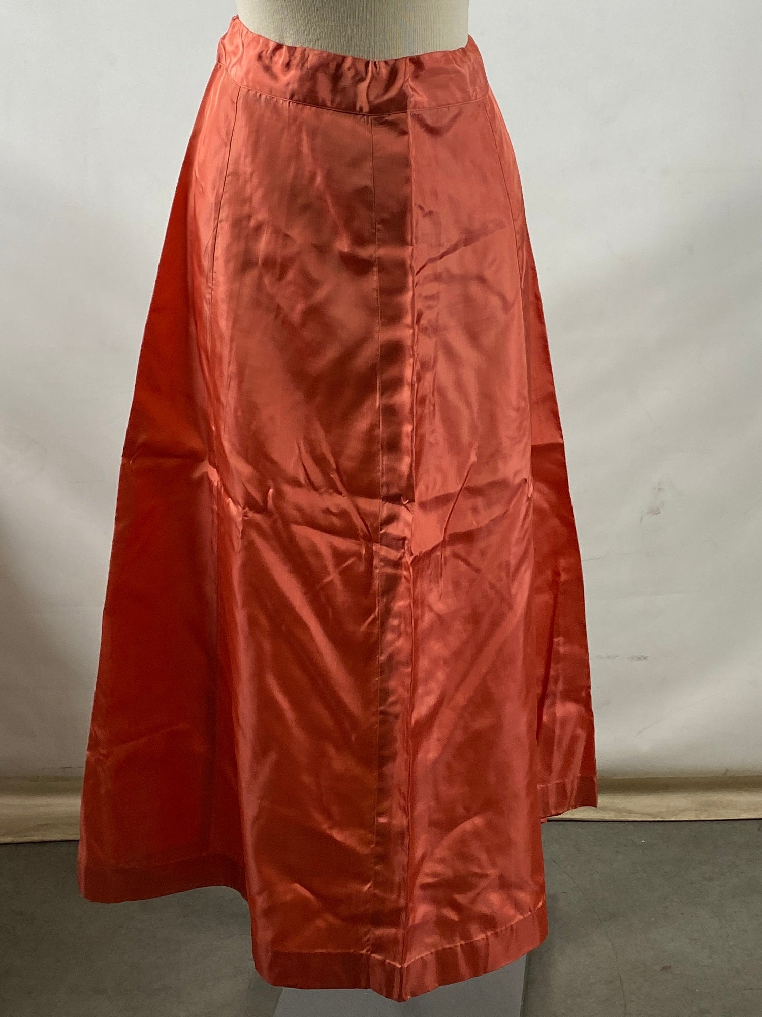 Vintage Red Silk Sari Skirt