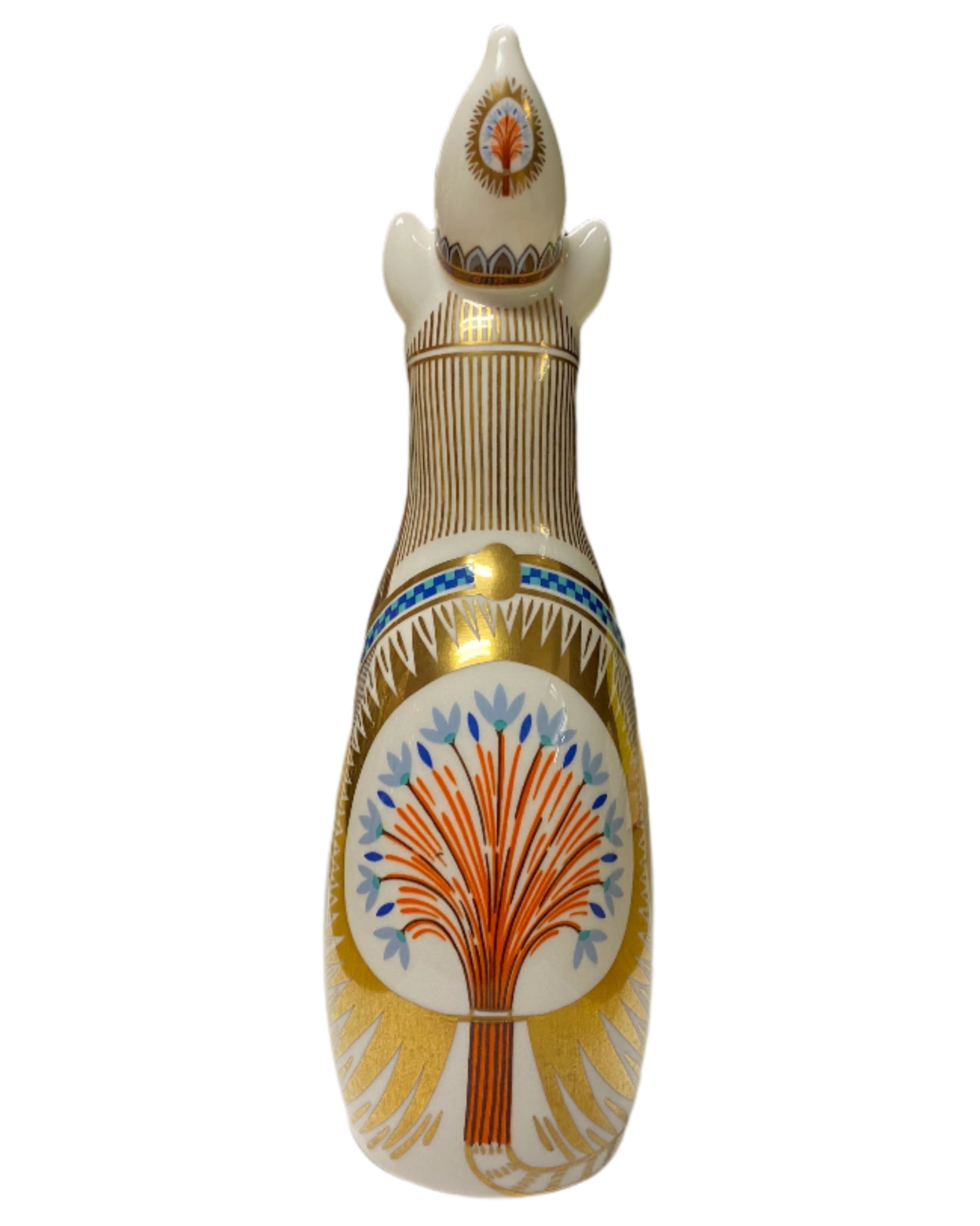 Vintage Royal Crown Derby Egyptian Cat Figurine