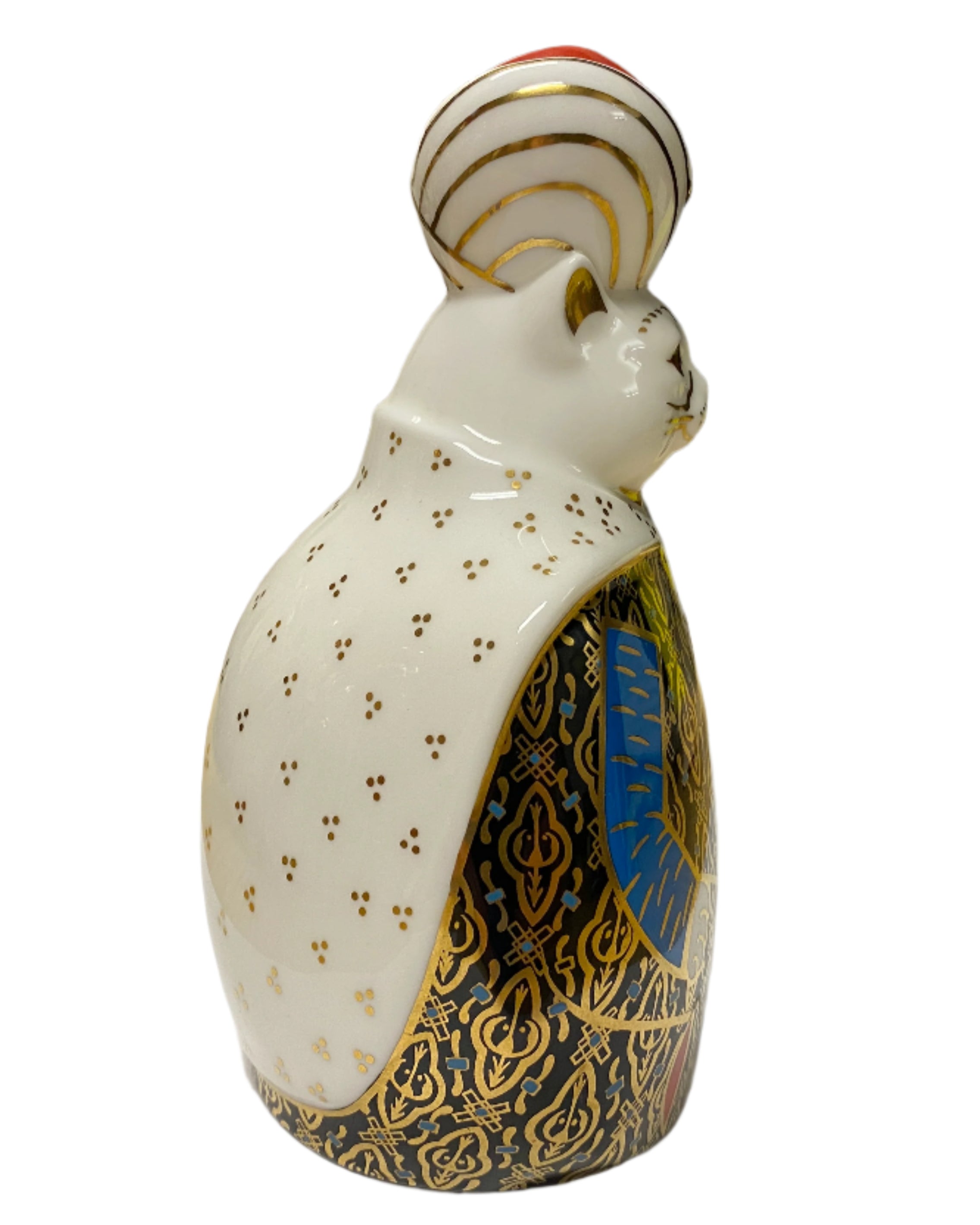 Vintage Royal Crown Derby Persian Cat Figurine