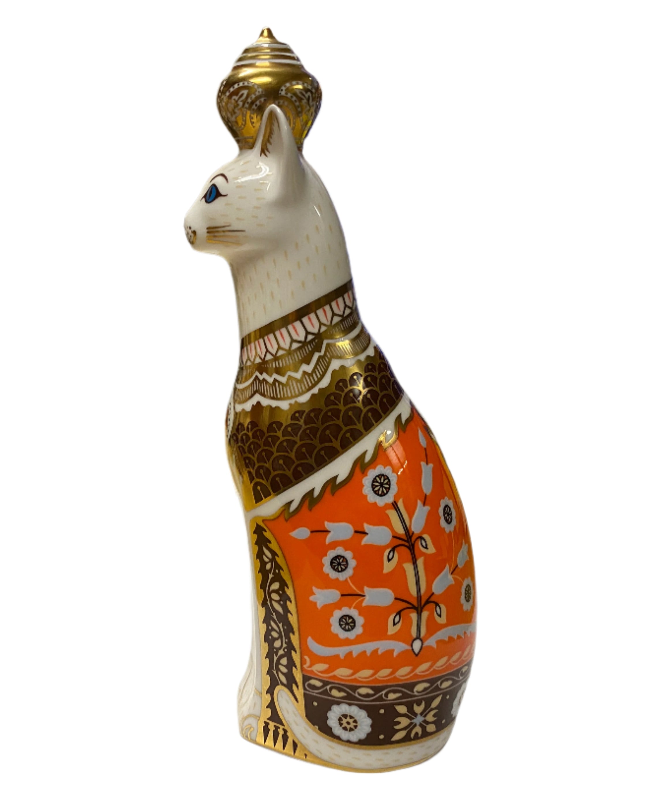 Vintage Royal Crown Derby Siamese Cat Figurine