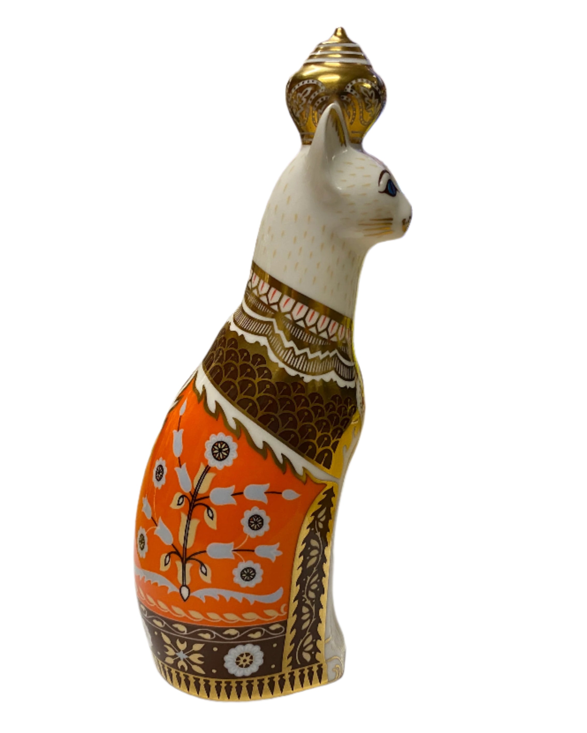 Vintage Royal Crown Derby Siamese Cat Figurine