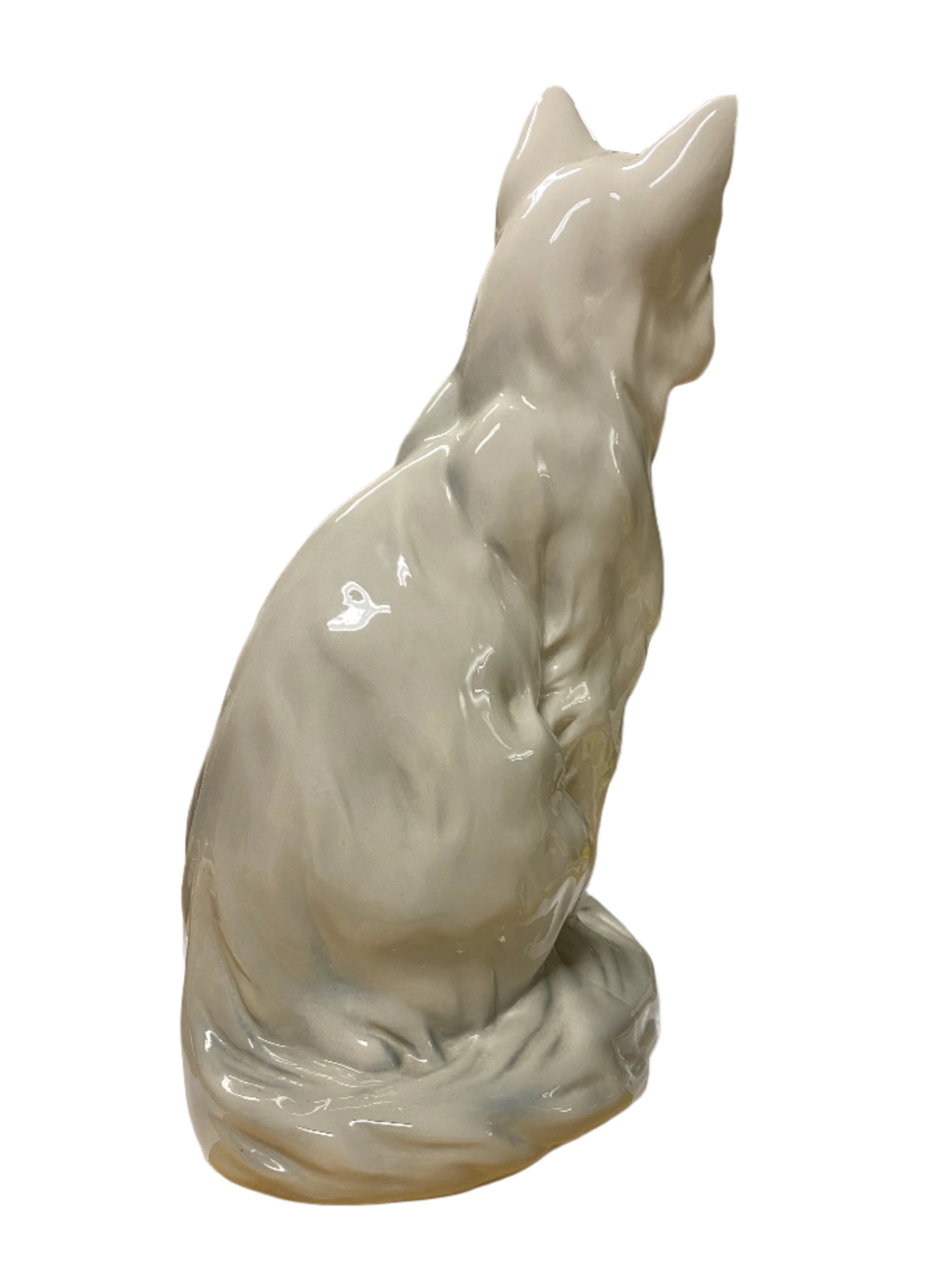 Vintage Royal Dux Ceramic Cat Figurine