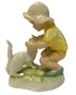 Vintage Royal Worcester Child and Cat Figurine