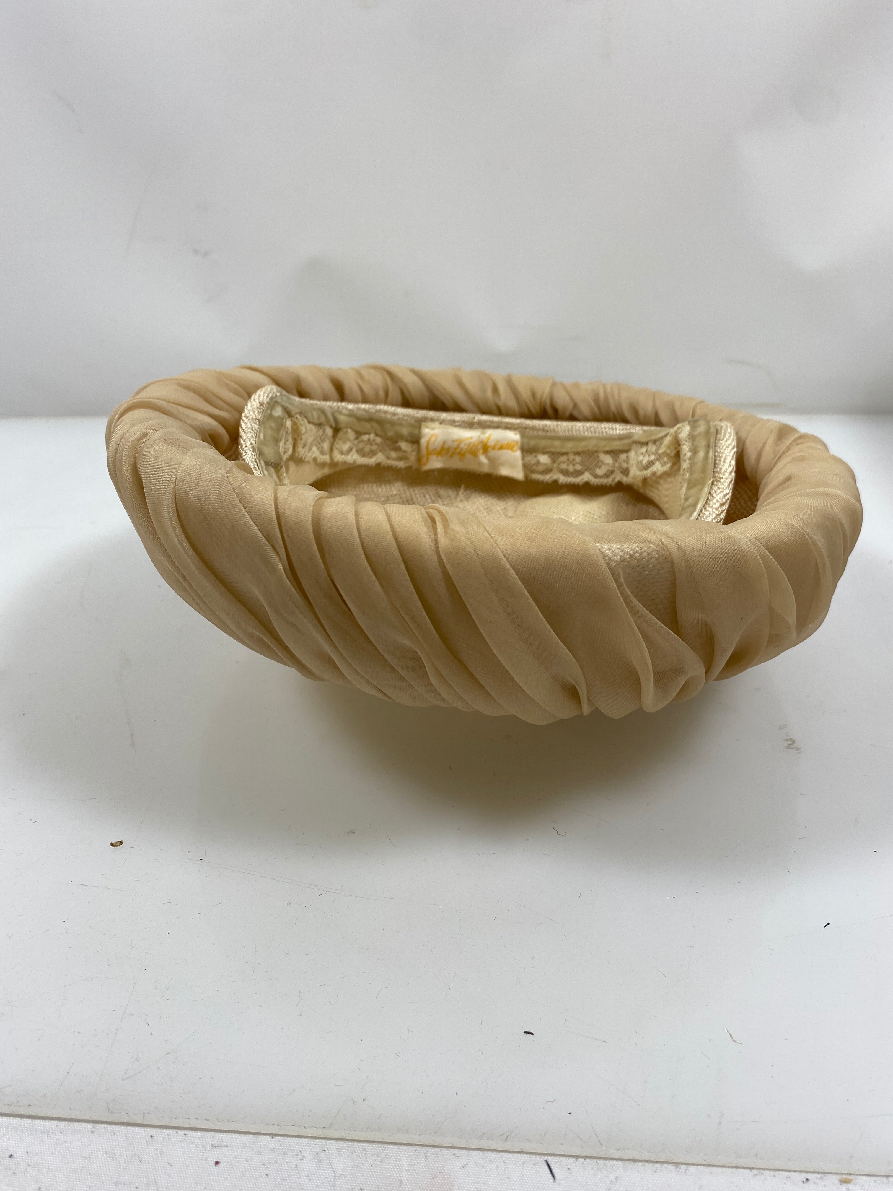 Vintage Saks Fifth Avenue Blush Mushroom Hat