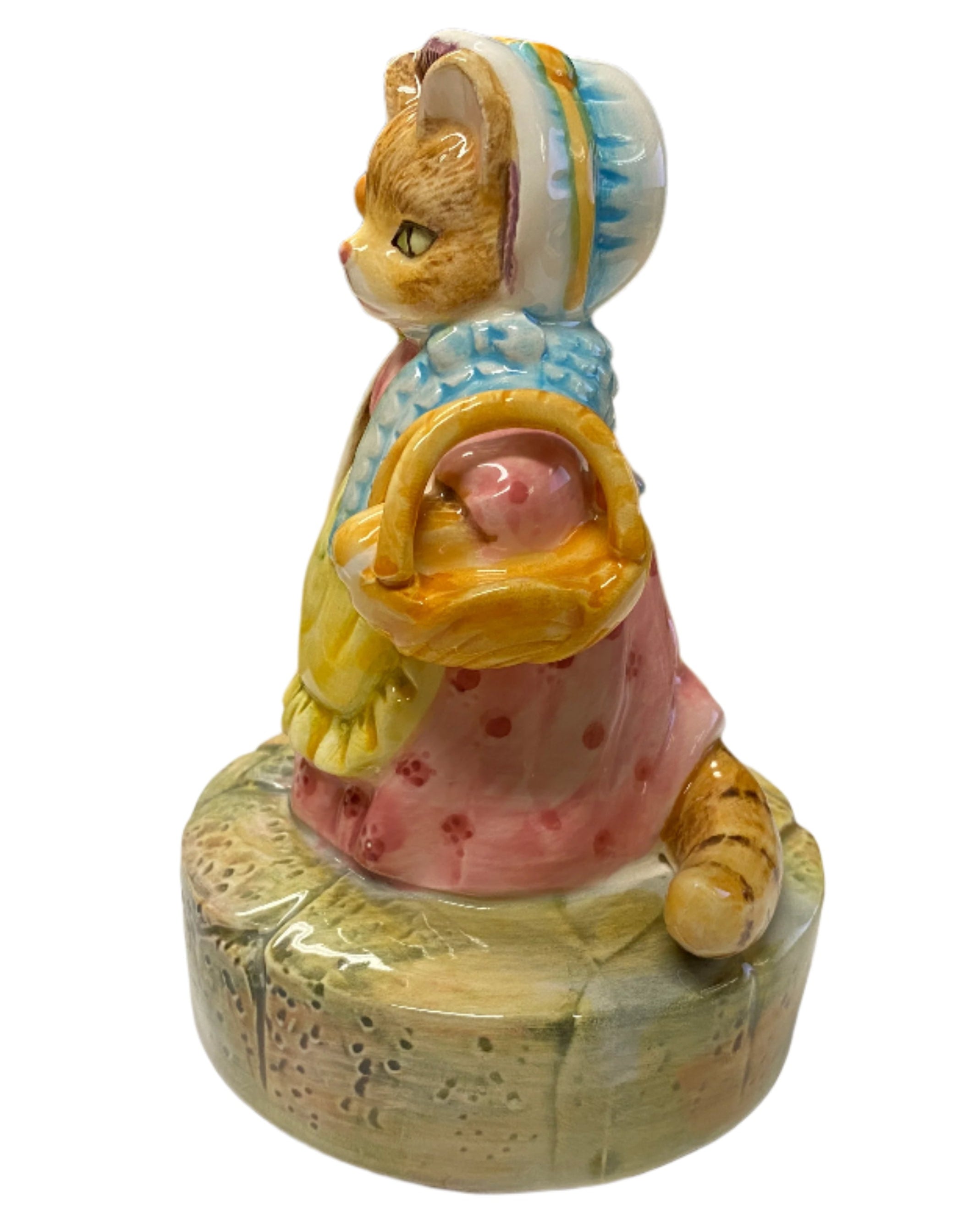 Vintage Schmid Beatrix Potter's Mrs. Ribby Musical Figurine