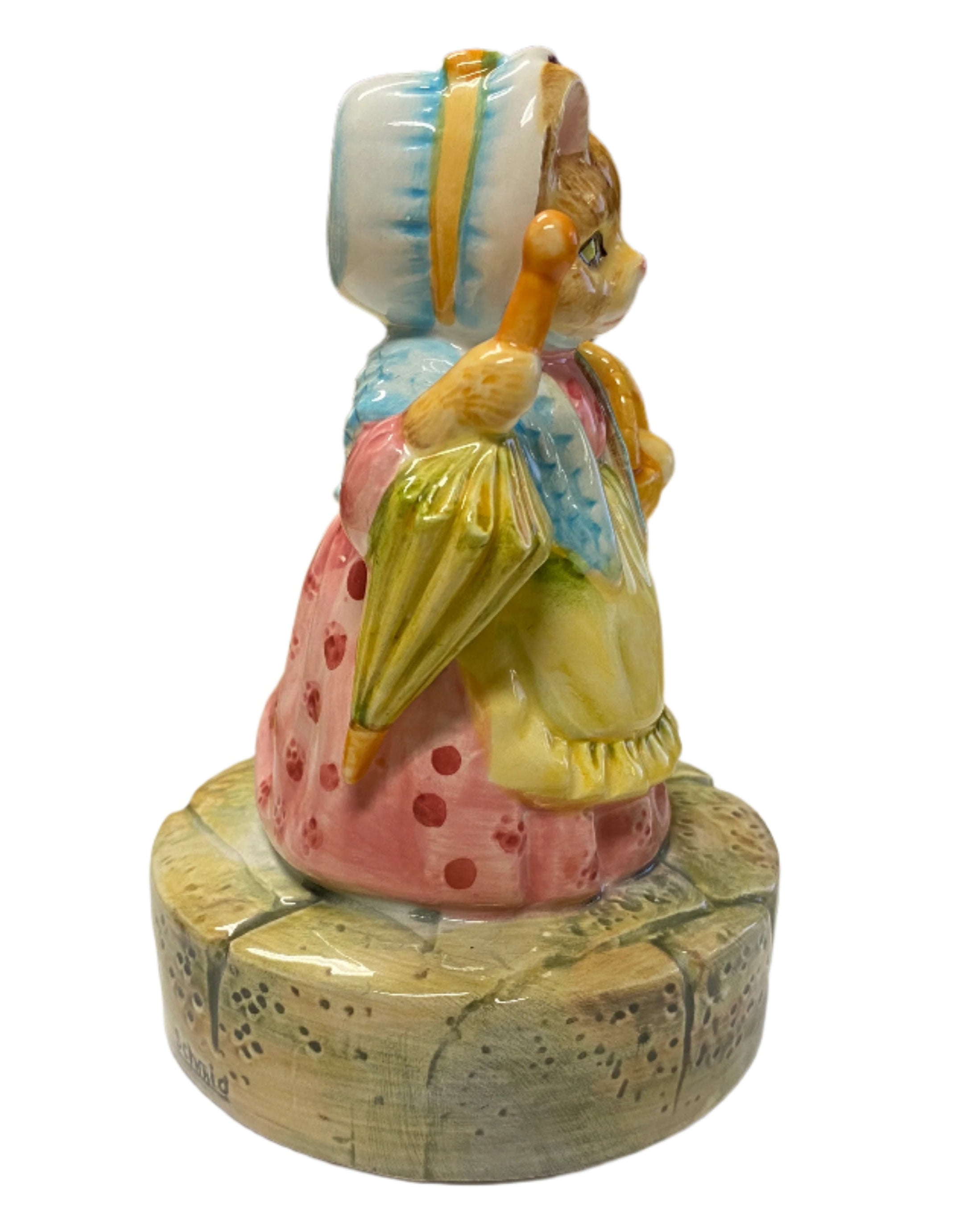 Vintage Schmid Beatrix Potter's Mrs. Ribby Musical Figurine
