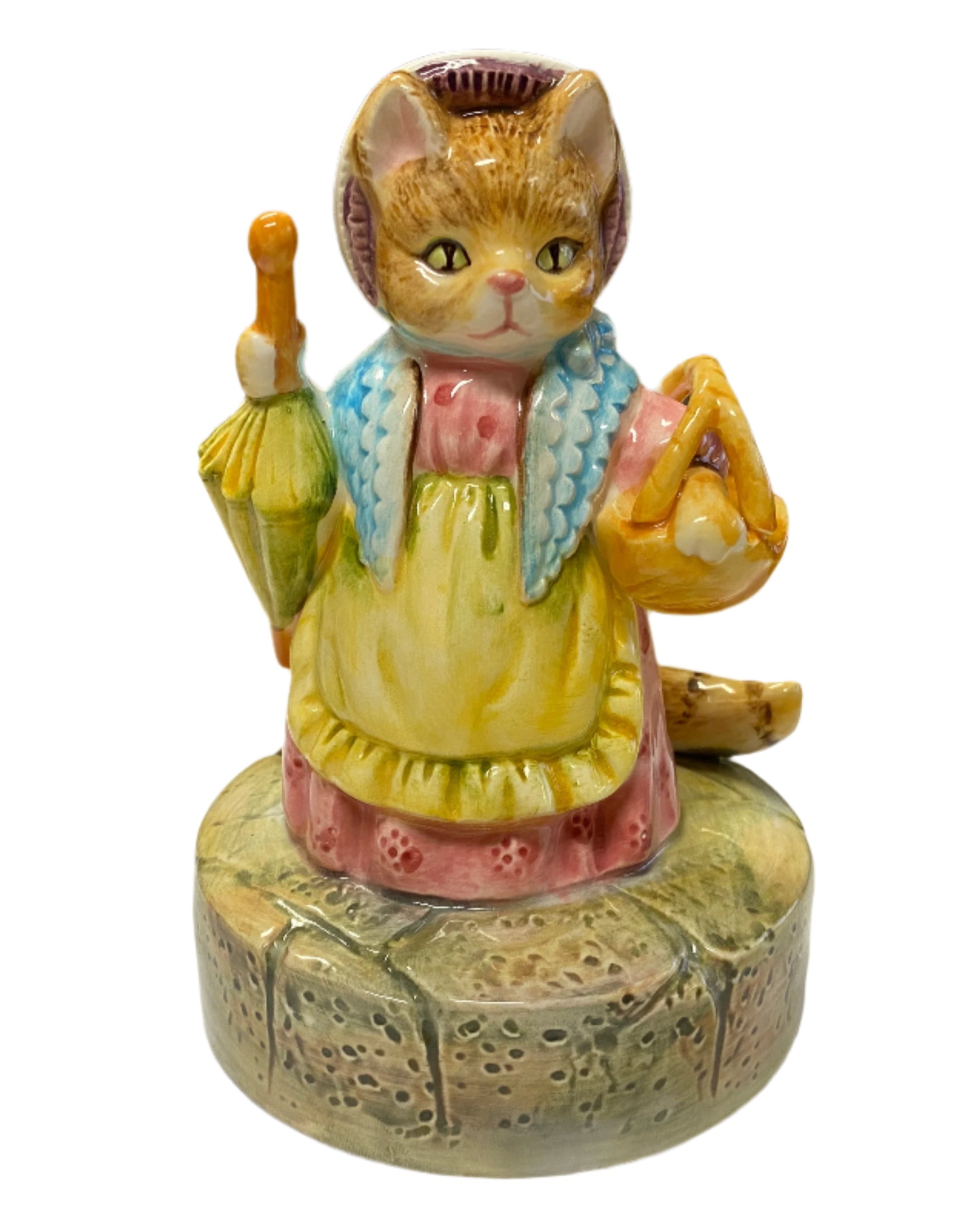 Vintage Schmid Beatrix Potter's Mrs. Ribby Musical Figurine