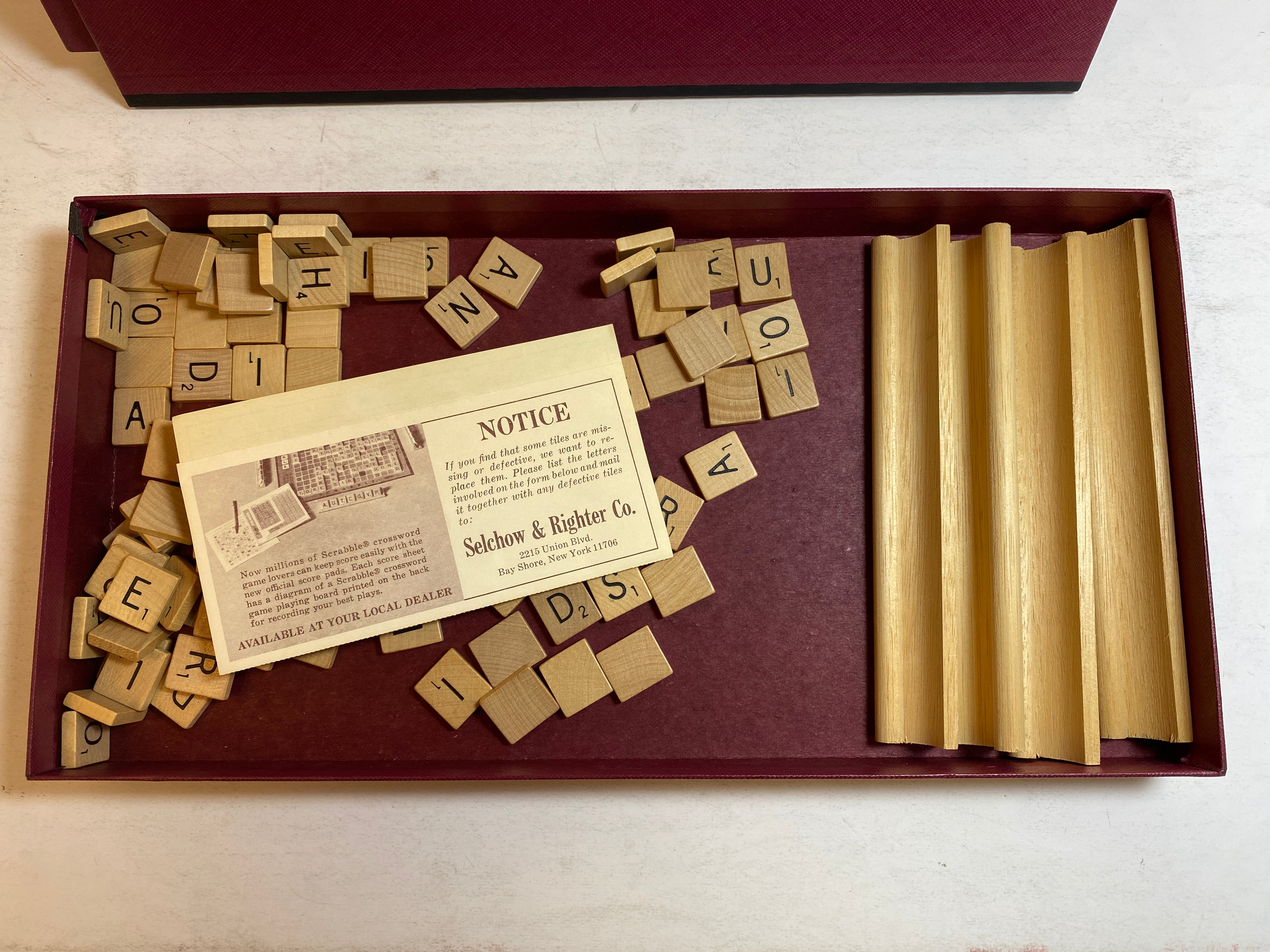 Vintage Scrabble Game 1953