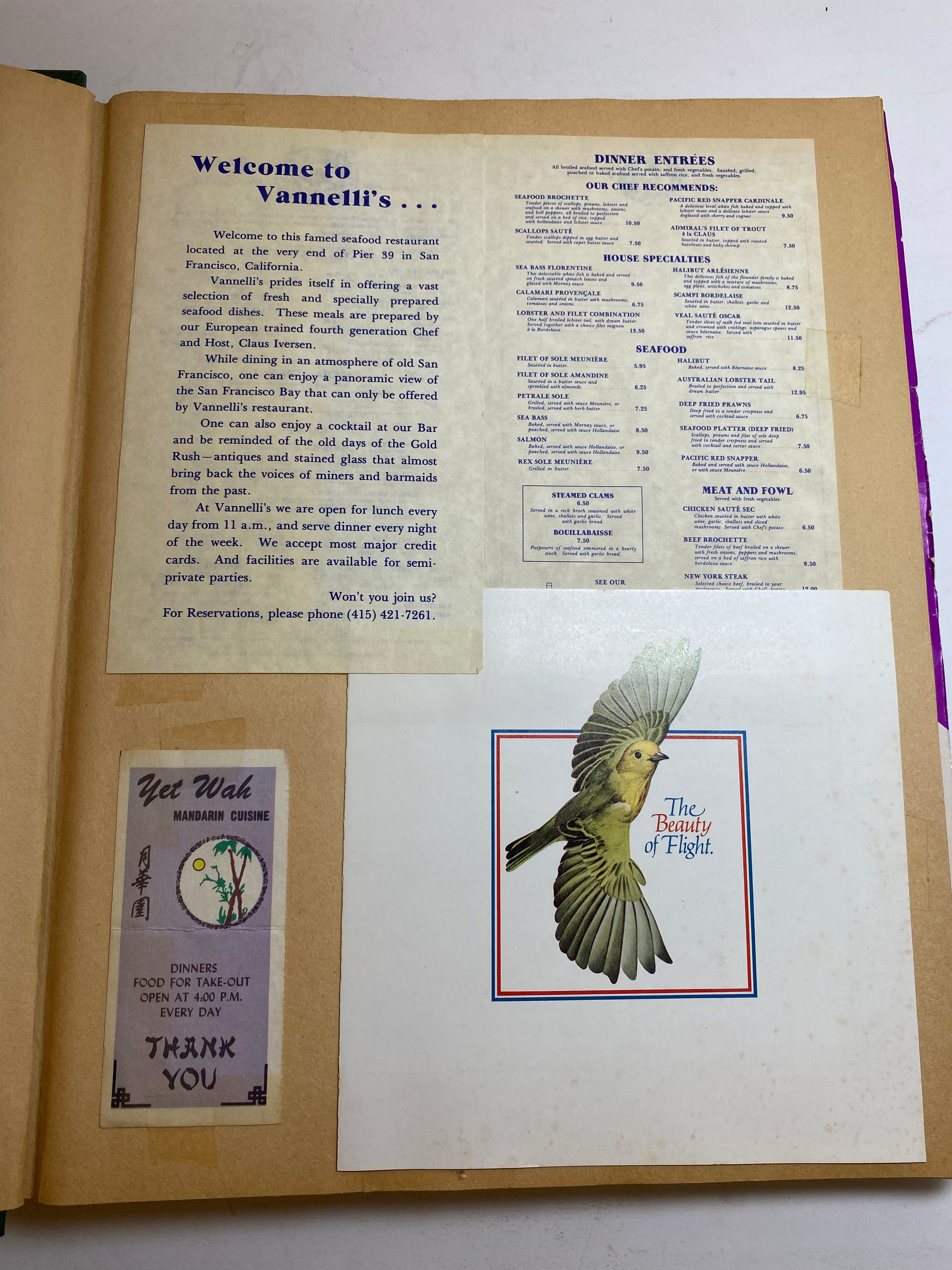 Vintage Scrapbook 1970s Alcatraz Las Vegas Europe