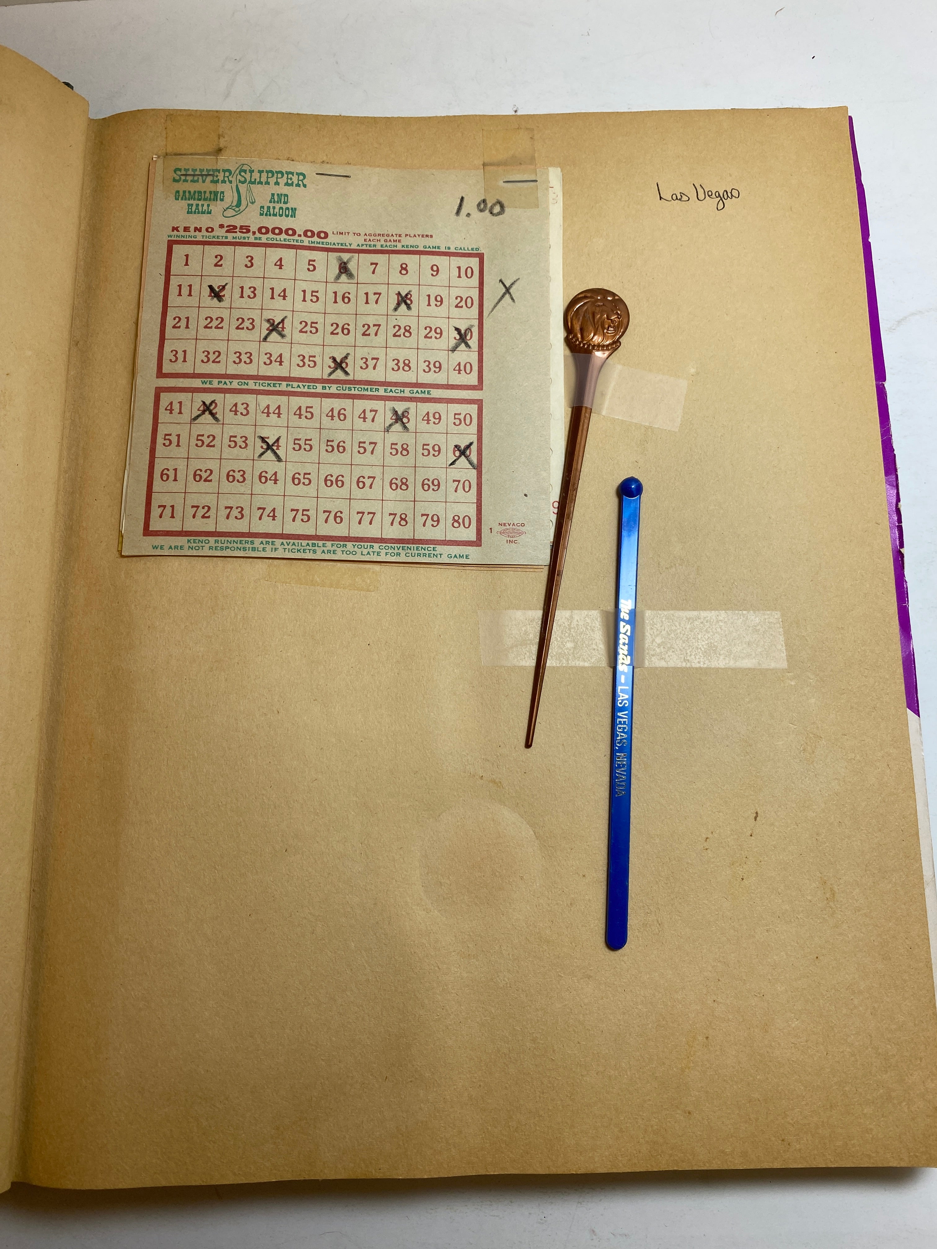 Vintage Scrapbook 1970s Alcatraz Las Vegas Europe