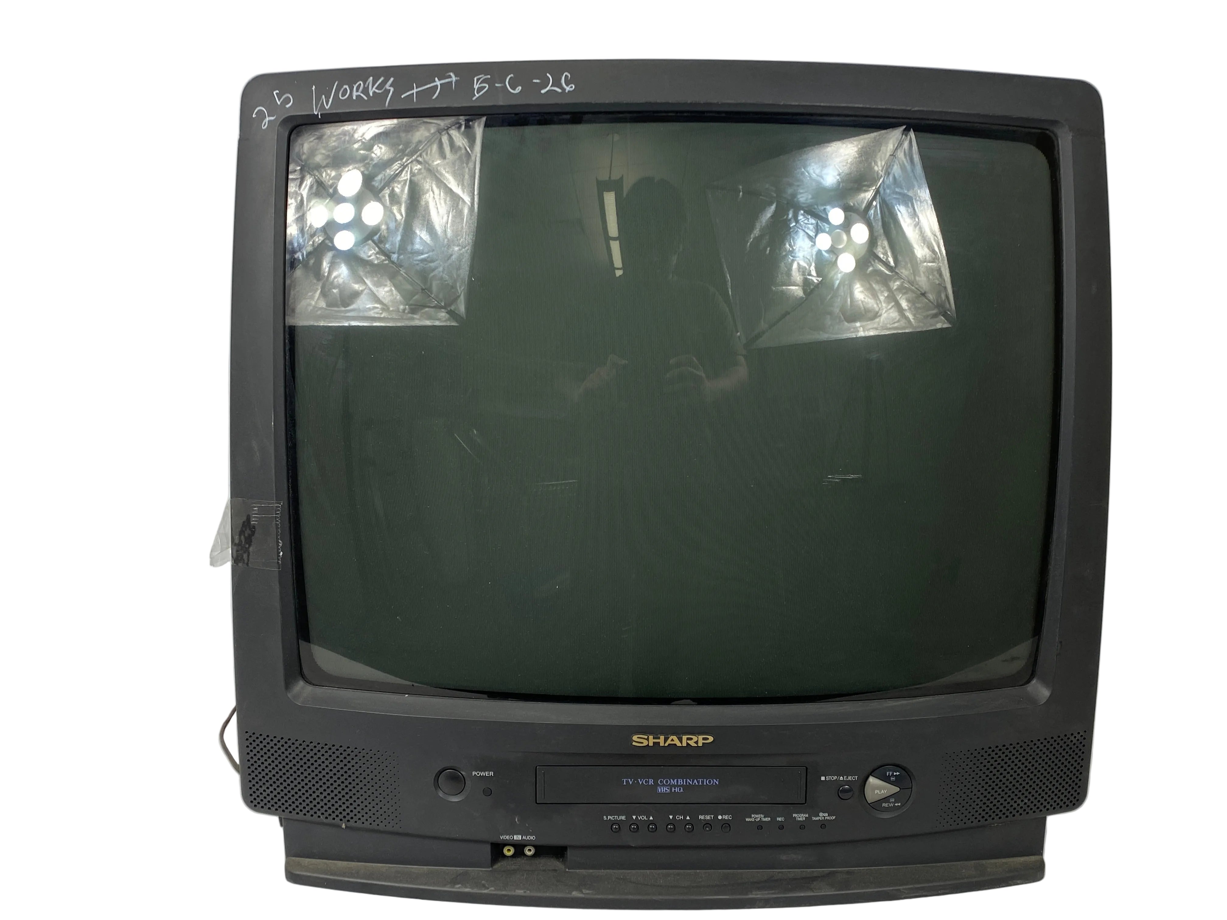 Vintage Sharp 25VT-H80 VCR/TV Combo CRT Monitor