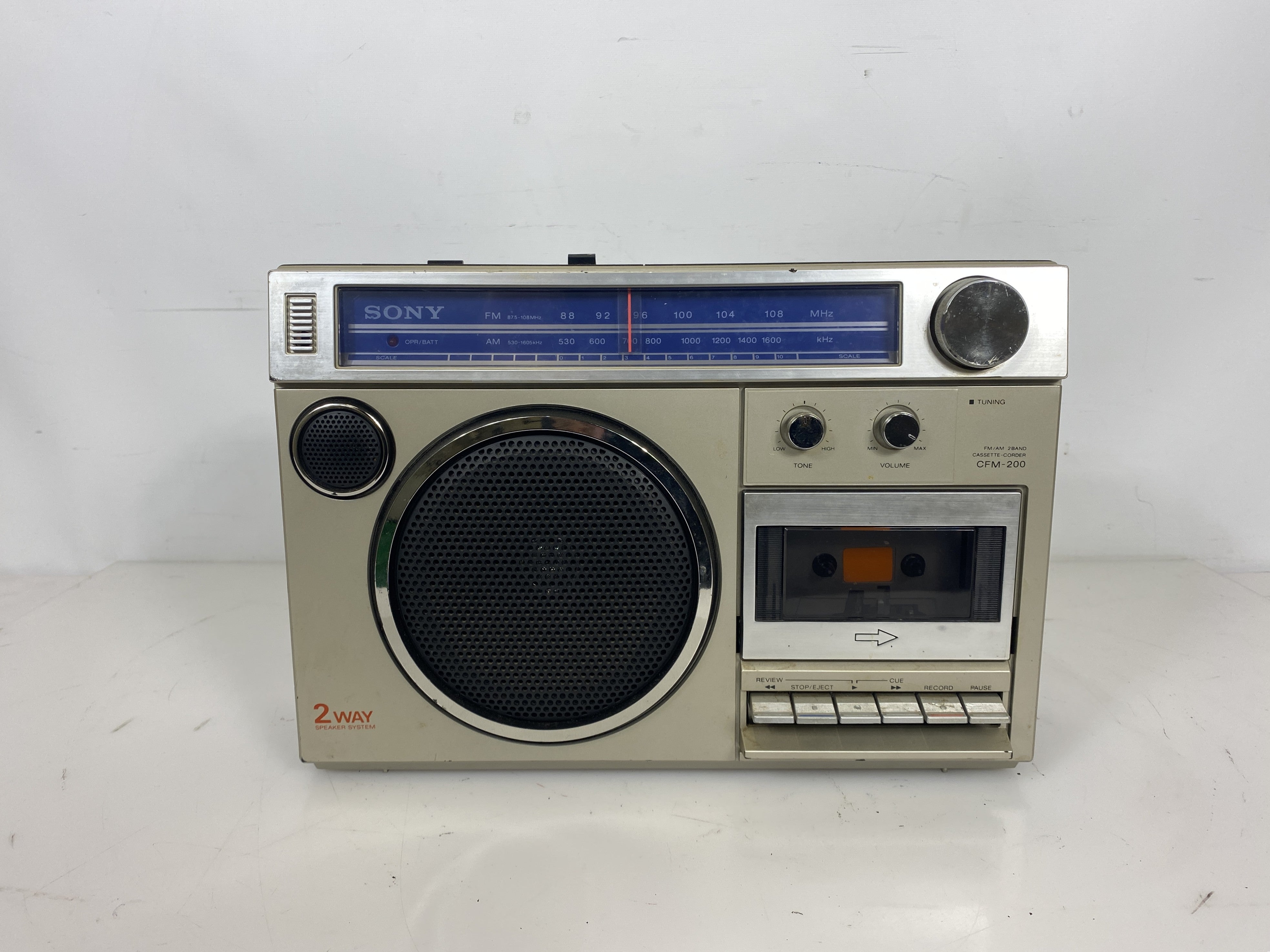 Vintage Sony FM/AM Cassette Corder CFM-200 *For Parts Only*