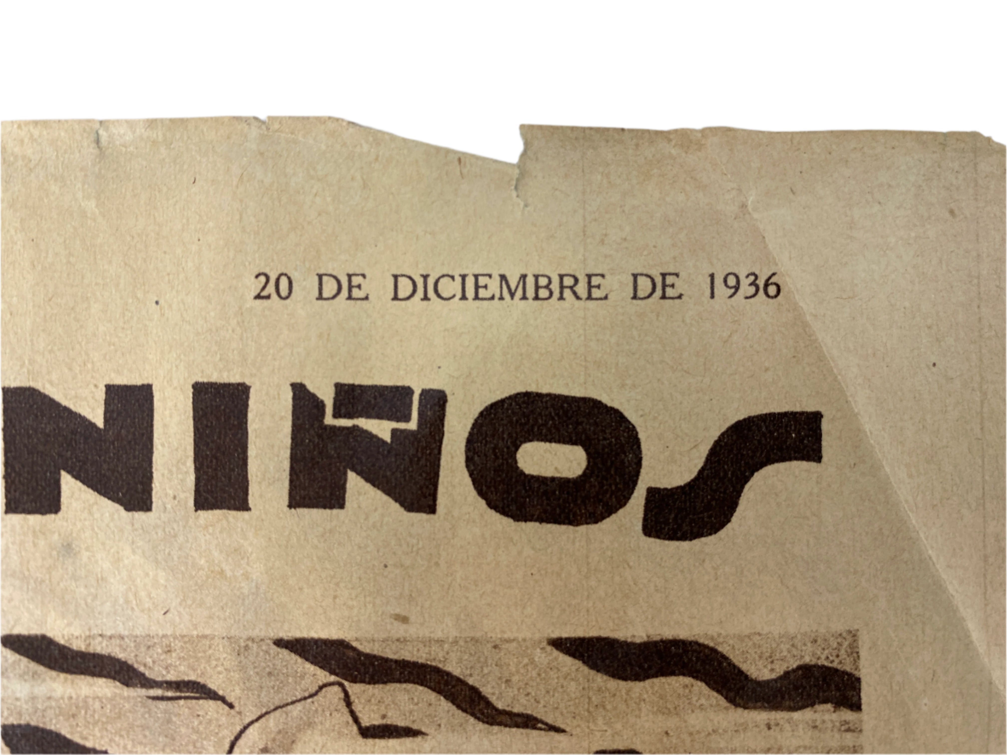 Vintage Spanish Newspaper Christmas Advertisement