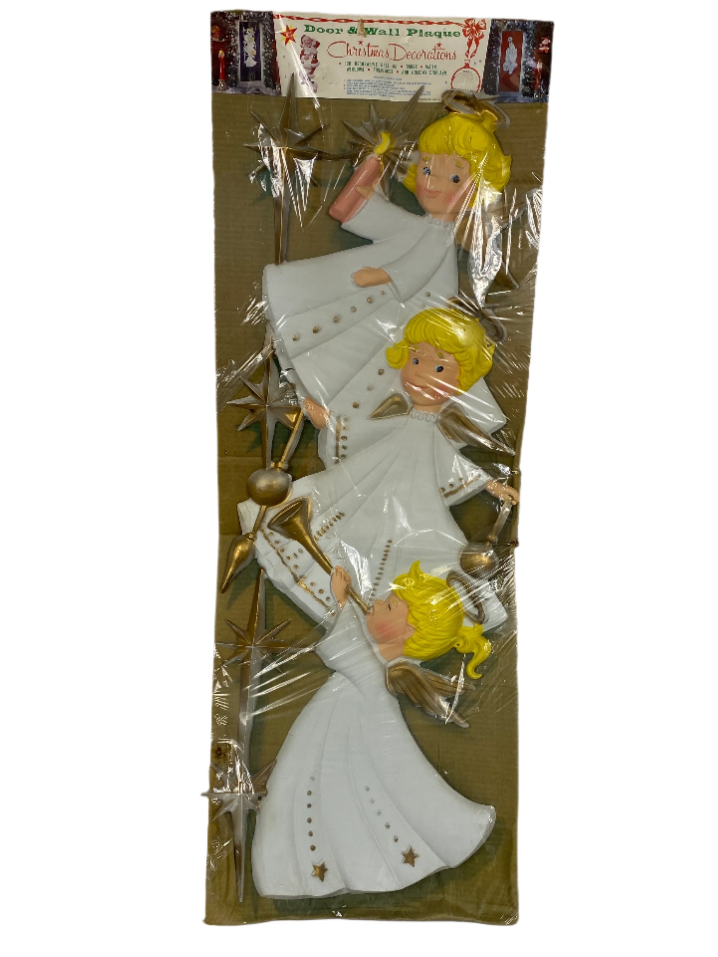 Vintage Star Band Co. Door & Wall Plaque Angels Christmas Decoration