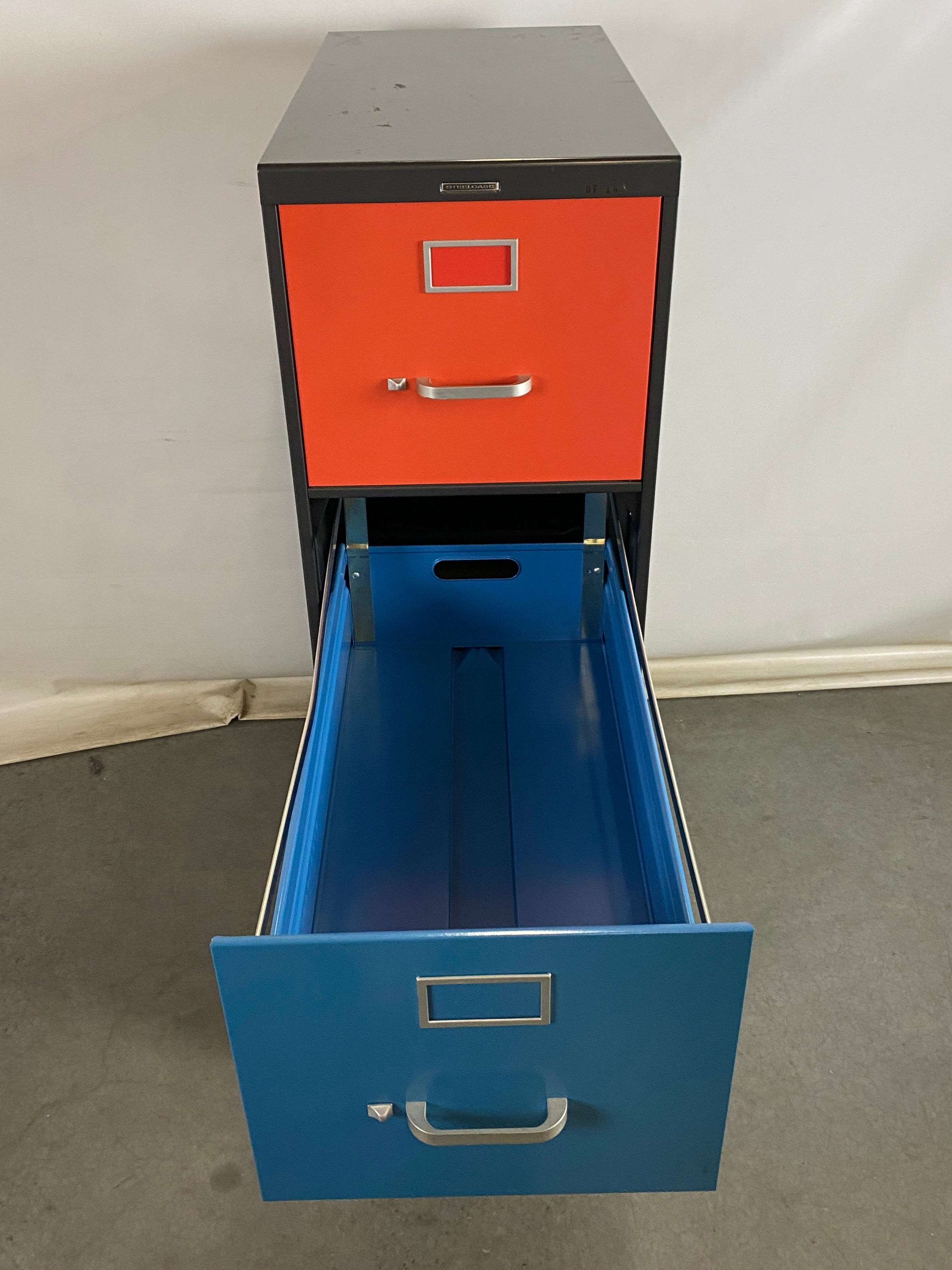 Vintage Steelcase #1705 Multi Color 4 Drawer File Cabinet