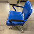 Vintage Steelcase #C148 Blue Upholstered Metal Office Chair