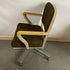 Vintage Steelcase #C148 Brown Upholstered Metal Office Chair